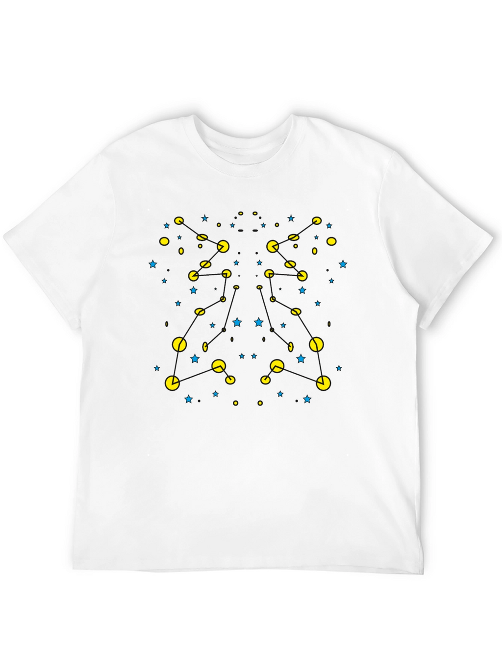 Retro Gaming T-Shirt - Pacman Inspired Starry Design