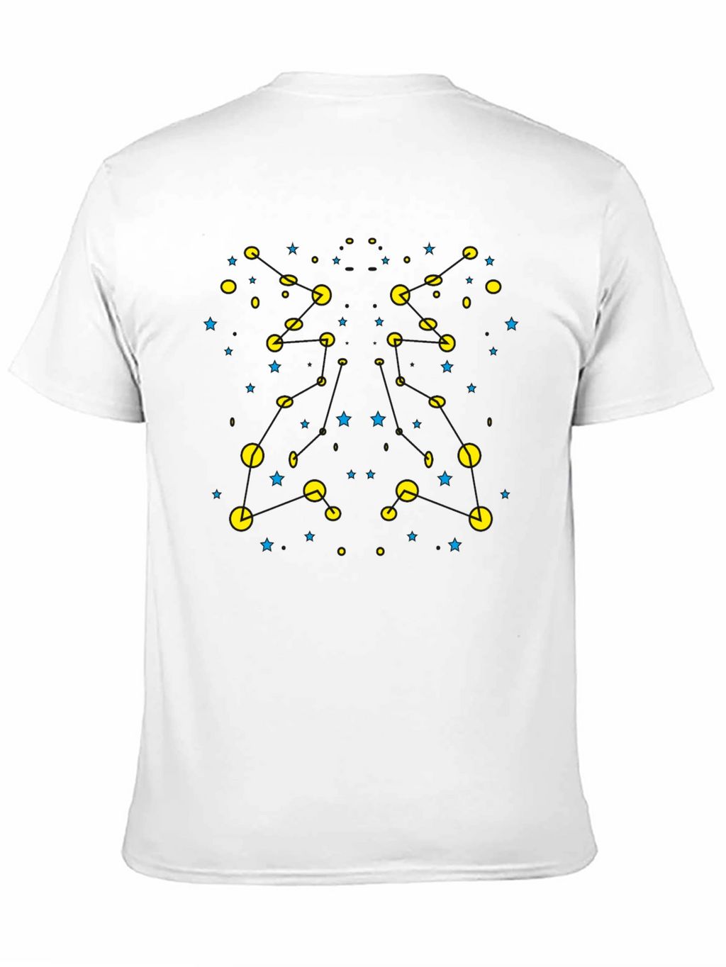 Retro Gaming T-Shirt - Pacman Inspired Starry Design