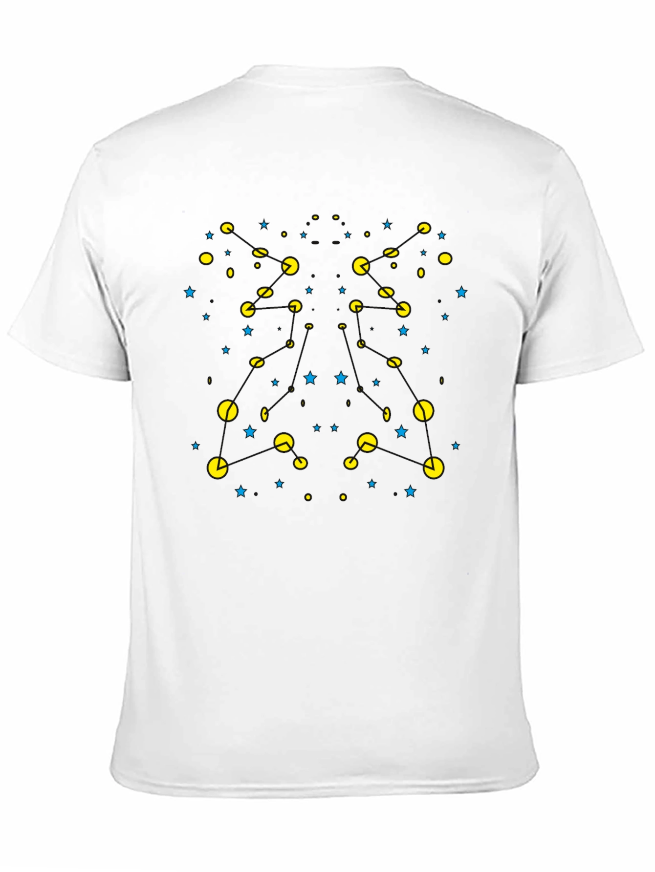 Retro Gaming T-Shirt - Pacman Inspired Starry Design