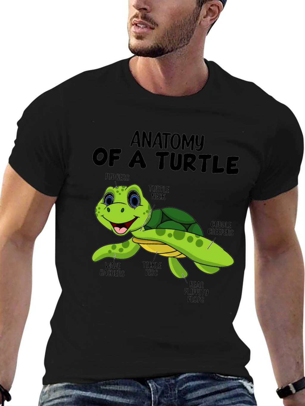 Anatomy of a Turtle Graphic T-Shirt