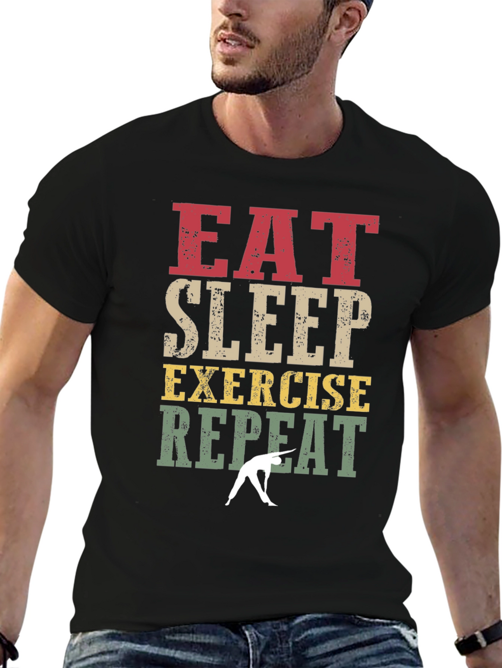 Eat Sleep Exercise Repeat T-Shirt