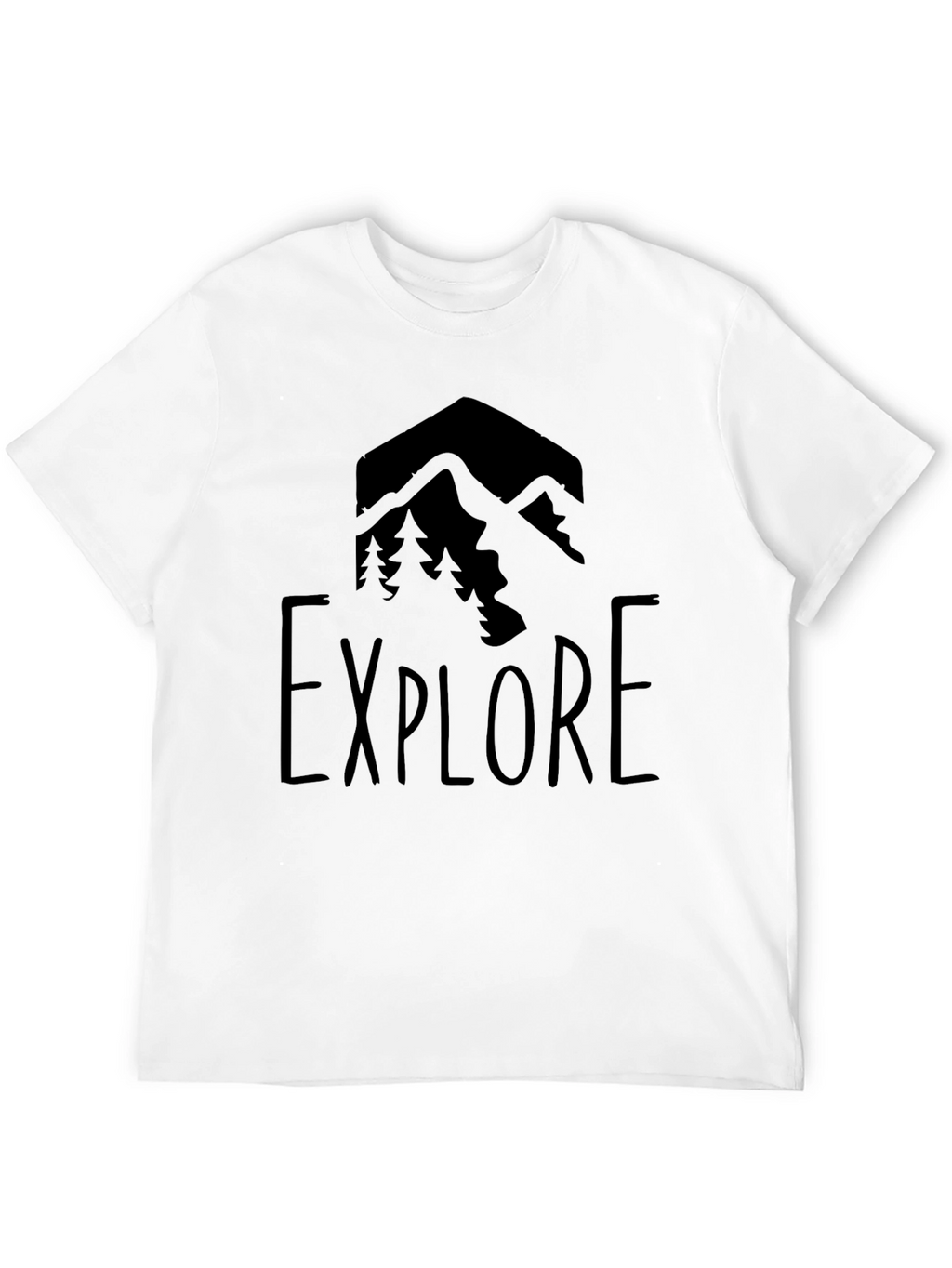 Explore Mountain Graphic Tee - Black