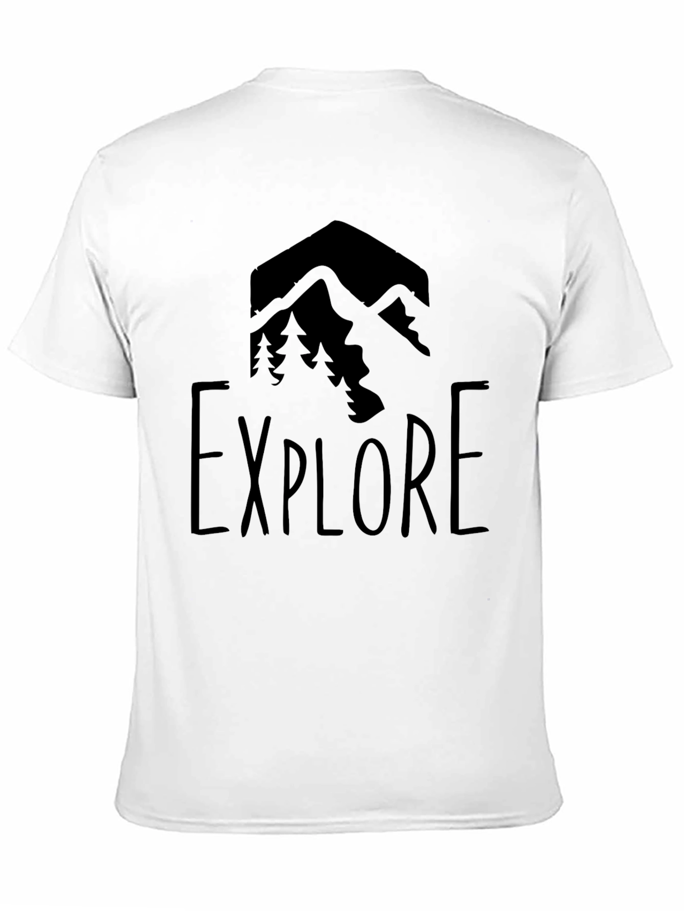 Explore Mountain Graphic Tee - Black