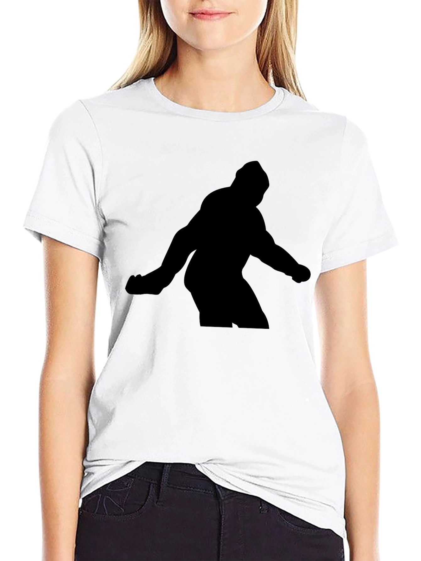Silhouette Figure Black T-Shirt
