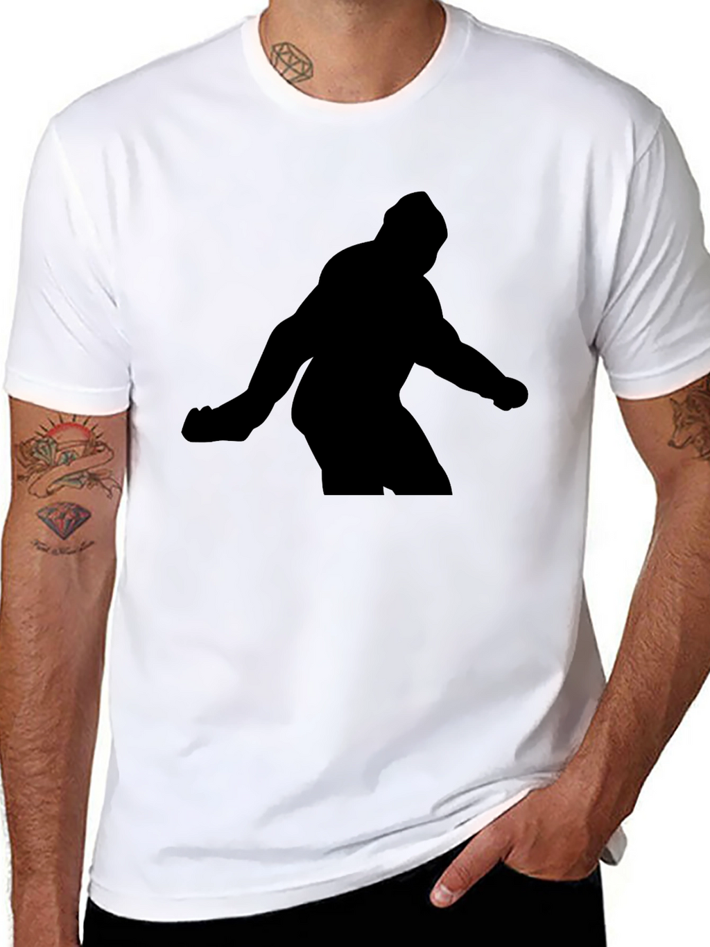 Silhouette Figure Black T-Shirt