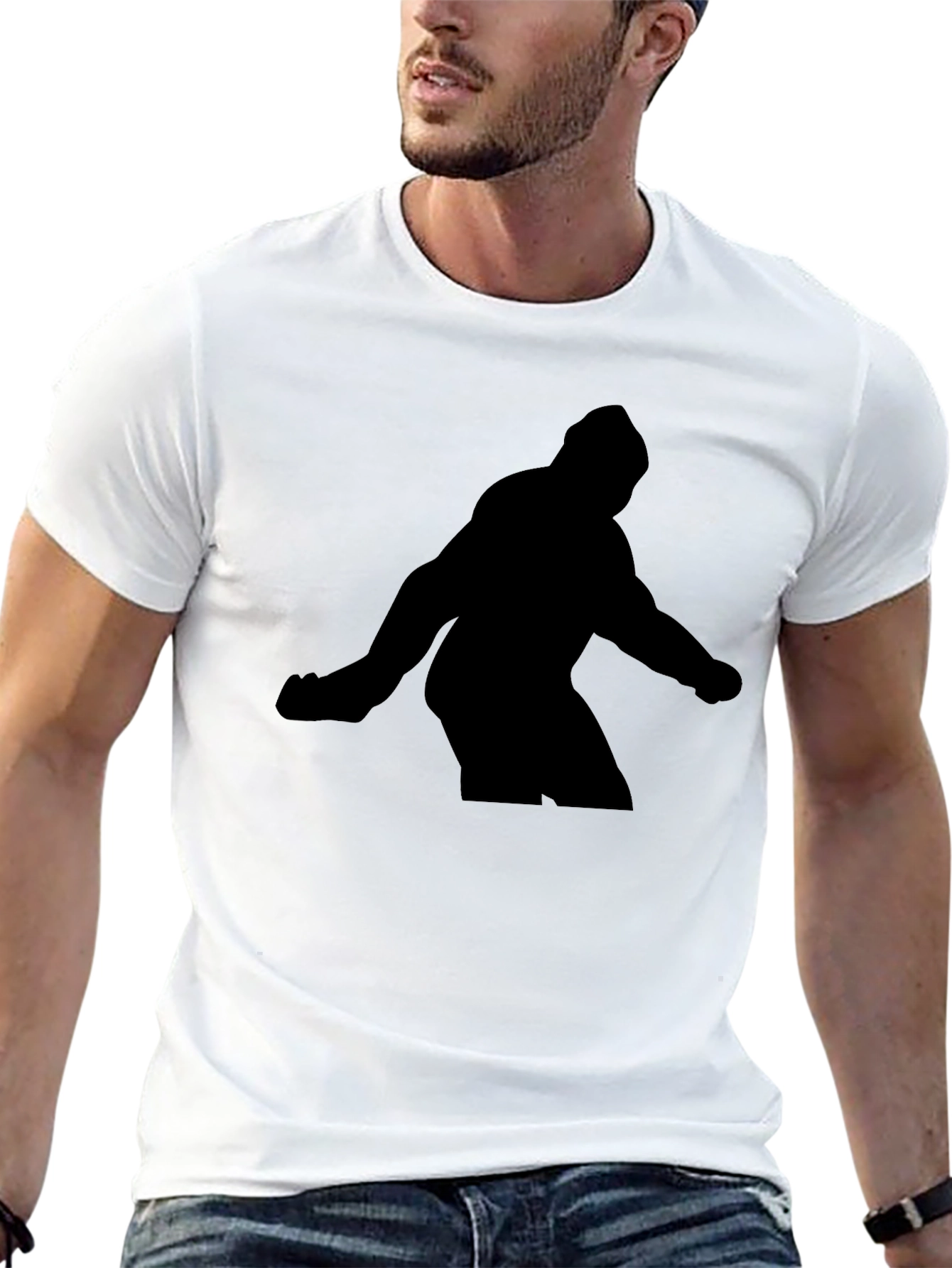 Silhouette Figure Black T-Shirt