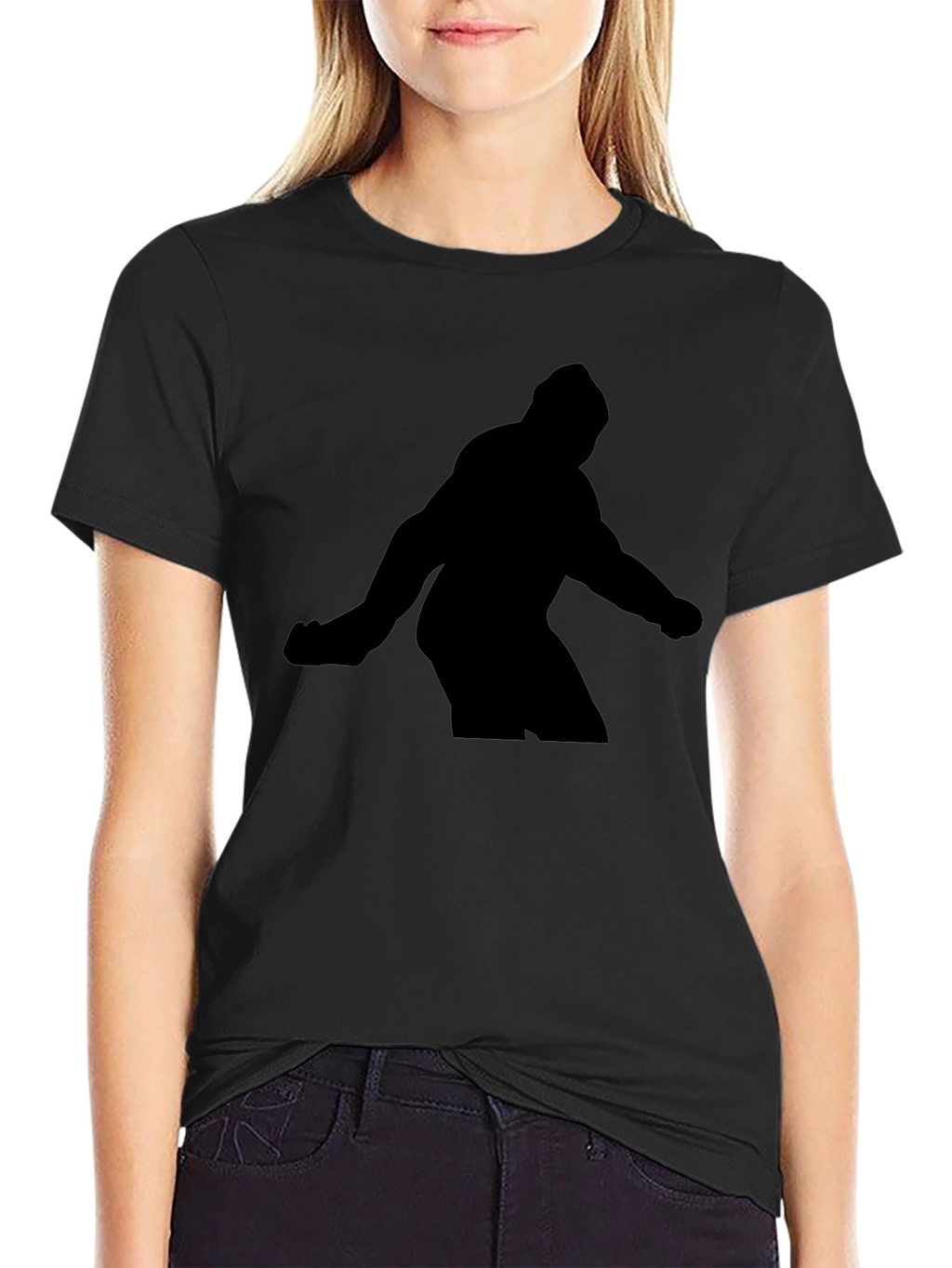 Silhouette Figure Black T-Shirt
