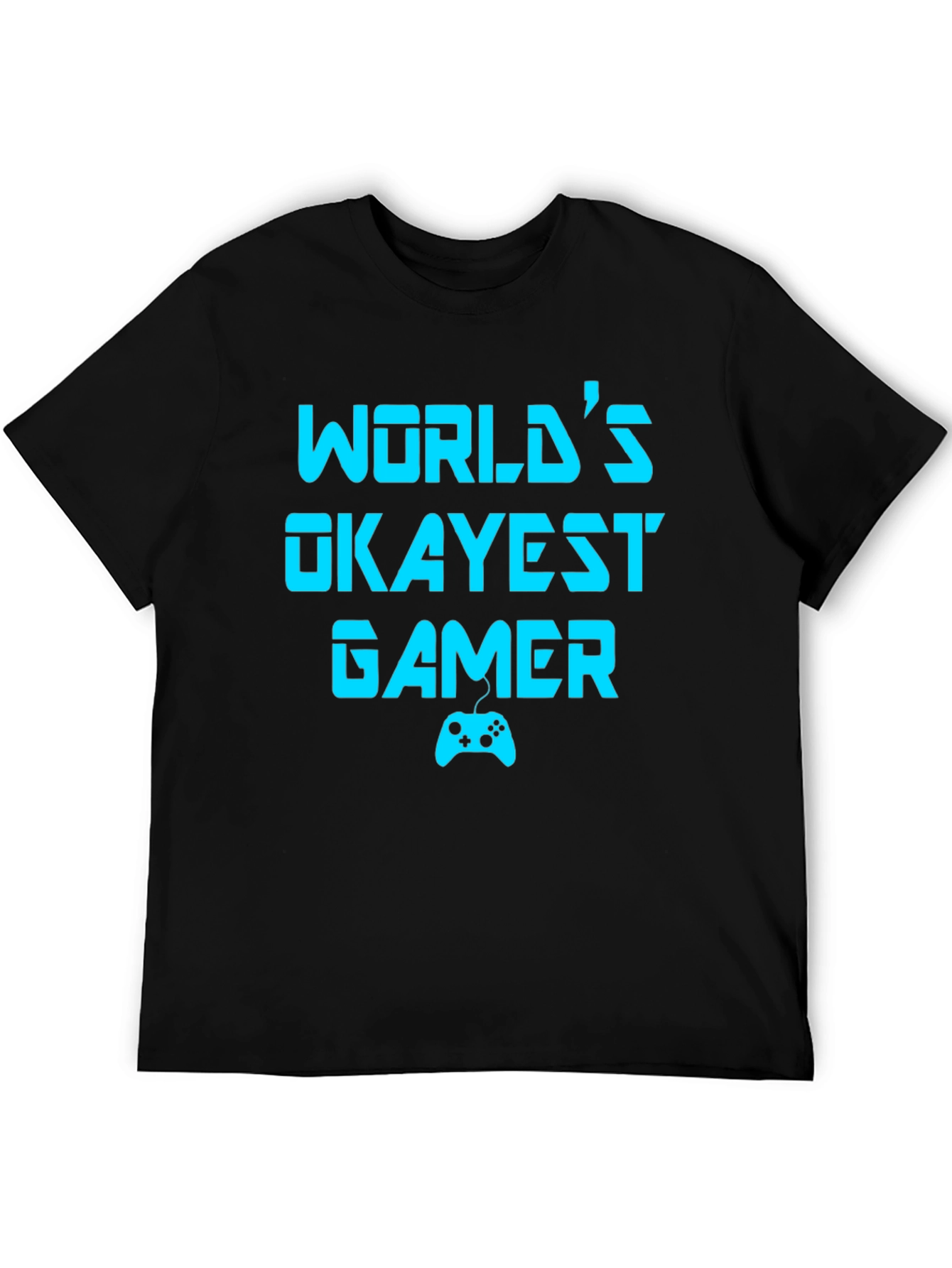 Worlds Okayest Gamer T-Shirt - Funny Gaming Tee