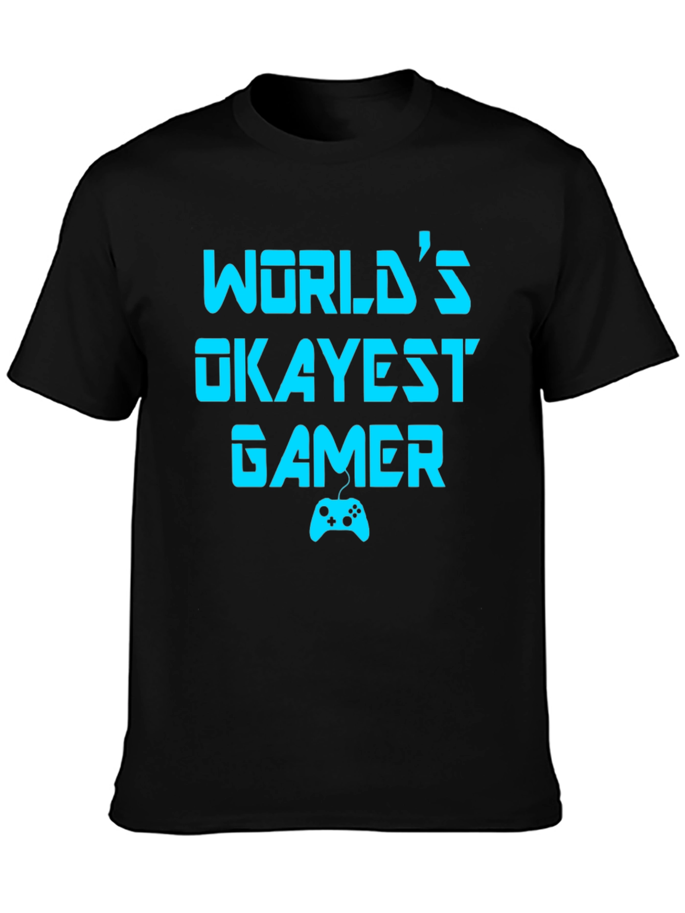 Worlds Okayest Gamer T-Shirt - Funny Gaming Tee
