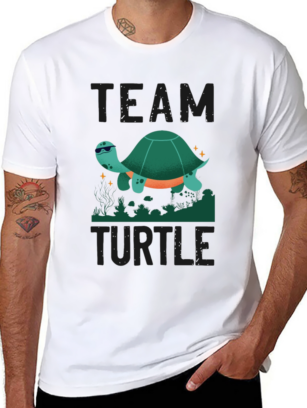Team Turtle T-Shirt - Cool Sea Turtle Design