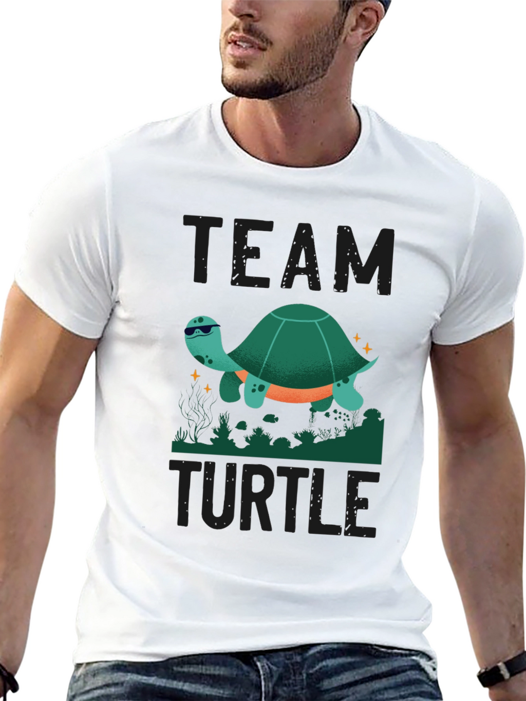 Team Turtle T-Shirt - Cool Sea Turtle Design