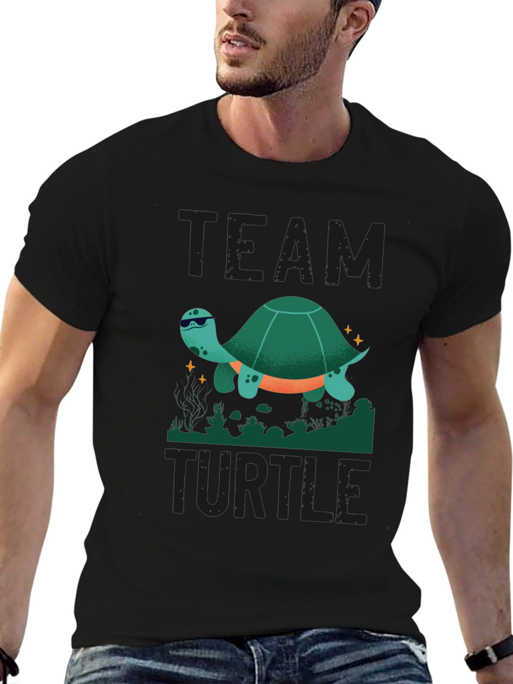 Team Turtle T-Shirt - Cool Sea Turtle Design