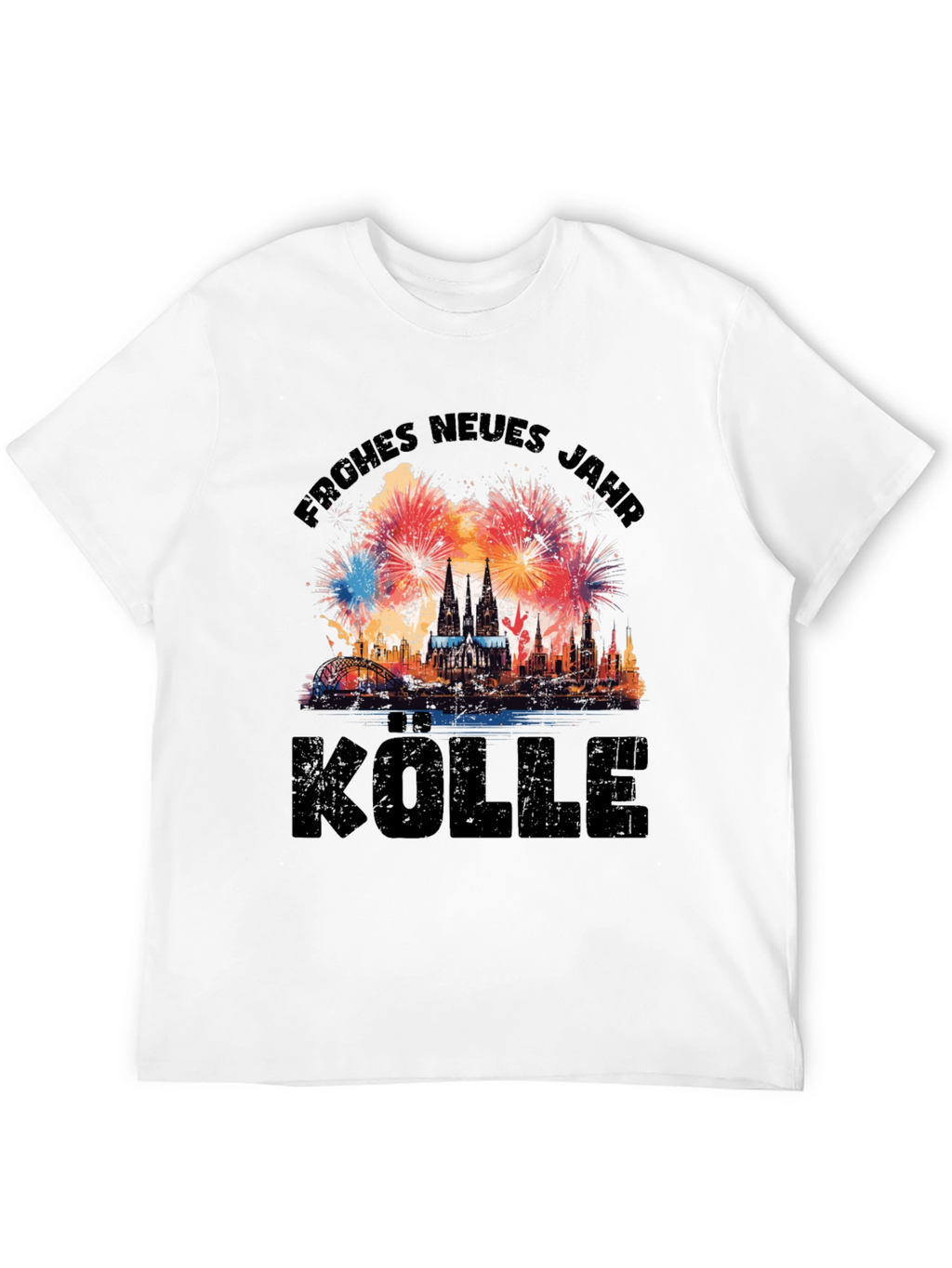 Frohes Neues Jahr Cologne Fireworks T-Shirt