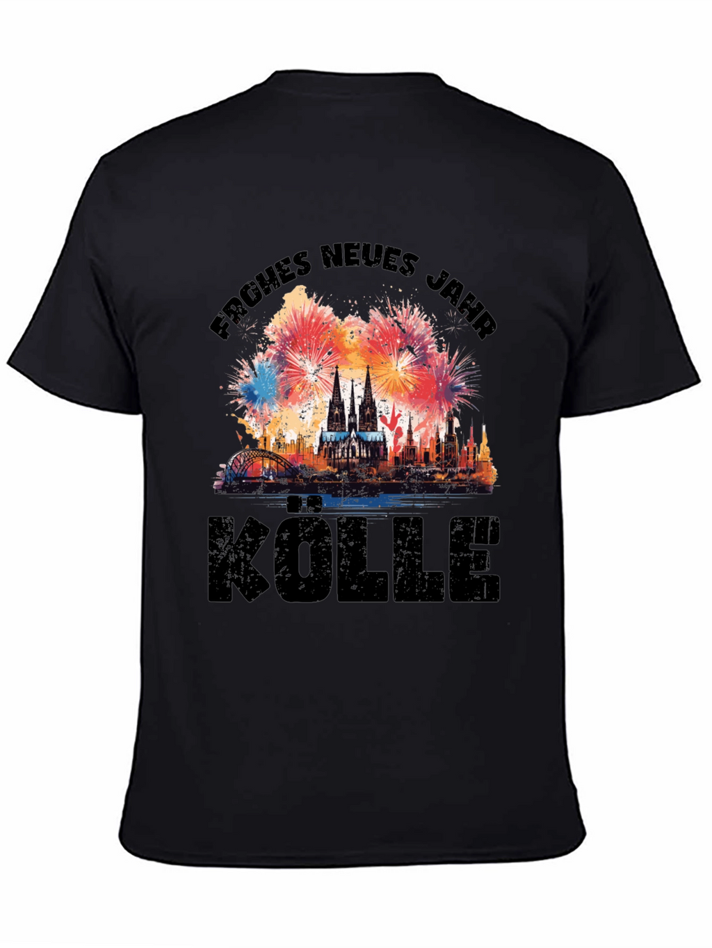 Frohes Neues Jahr Cologne Fireworks T-Shirt