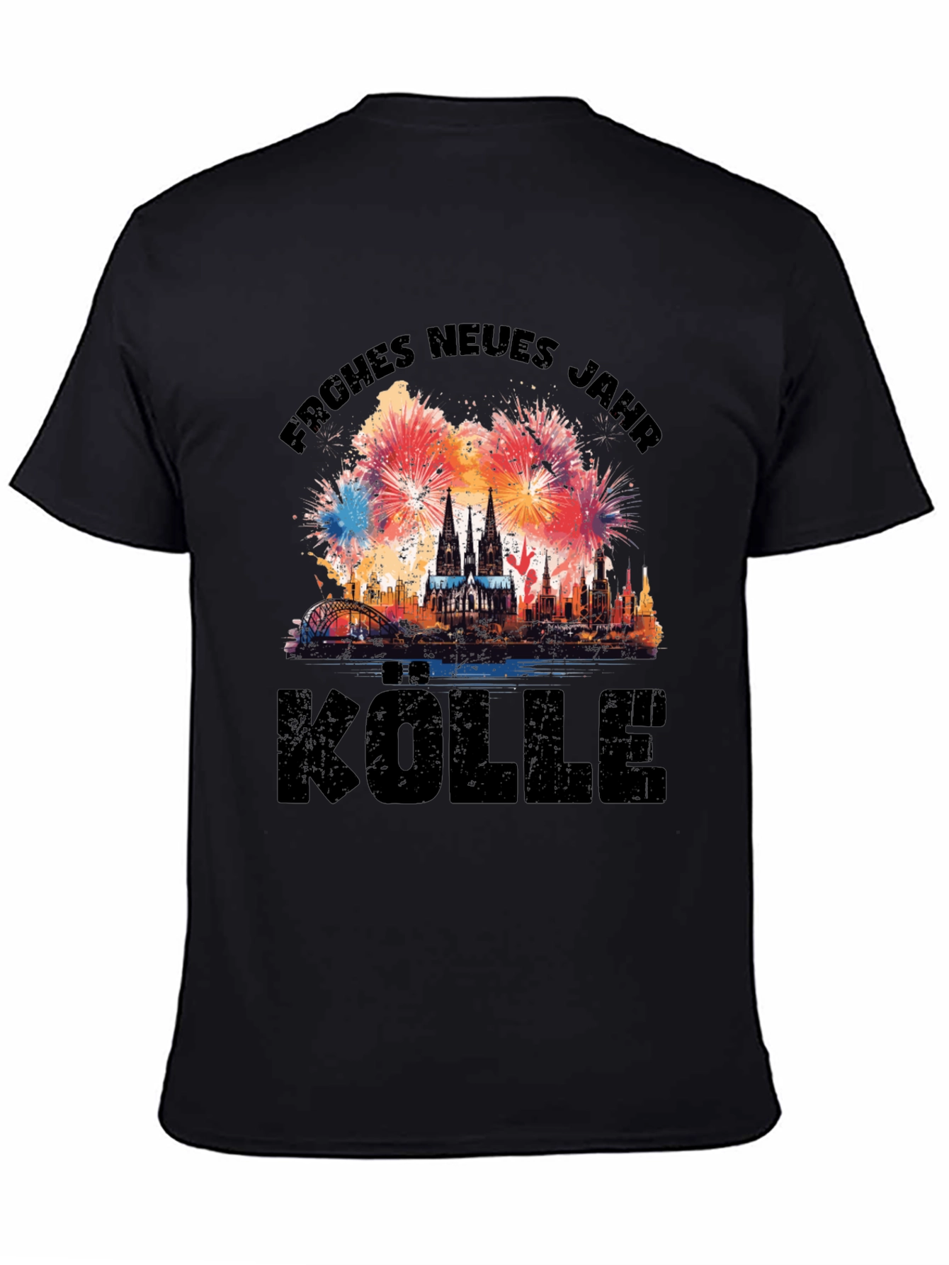 Frohes Neues Jahr Cologne Fireworks T-Shirt
