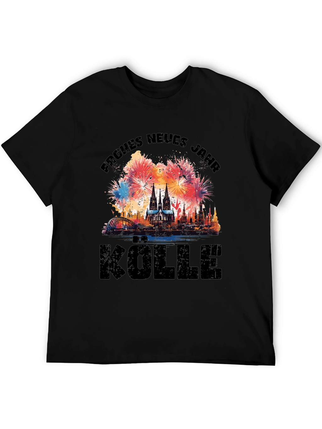 Frohes Neues Jahr Cologne Fireworks T-Shirt