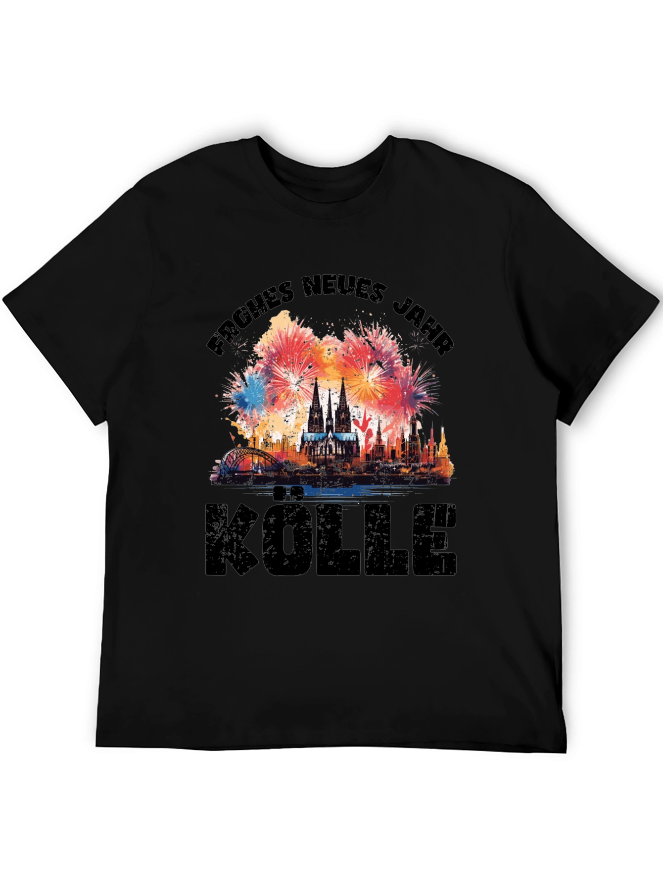 Frohes Neues Jahr Cologne Fireworks T-Shirt