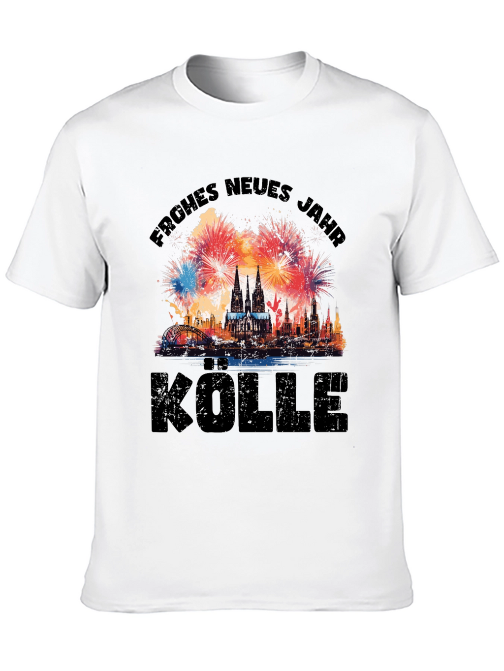 Frohes Neues Jahr Cologne Fireworks T-Shirt