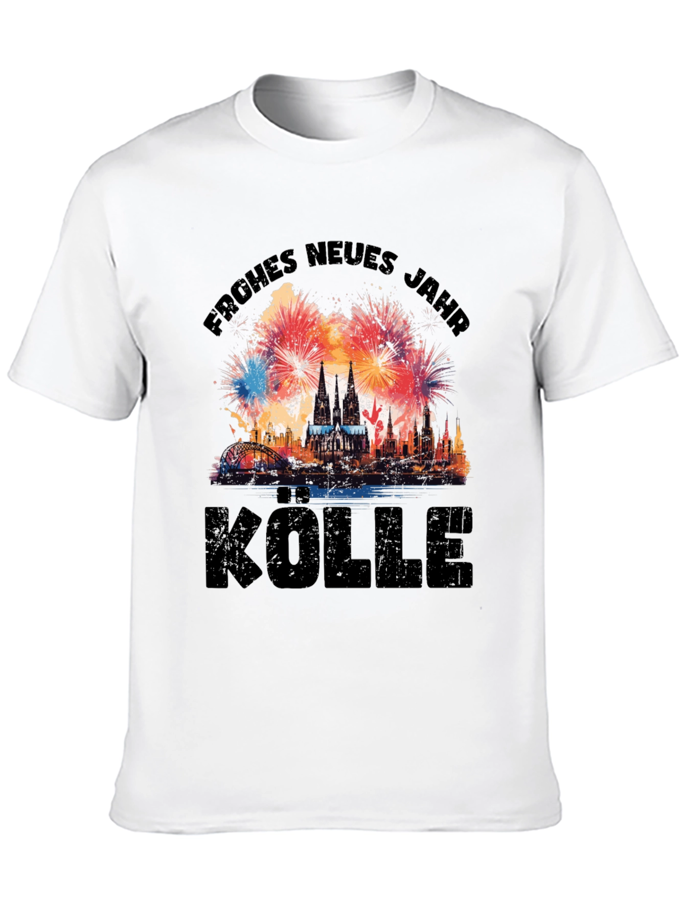 Frohes Neues Jahr Cologne Fireworks T-Shirt