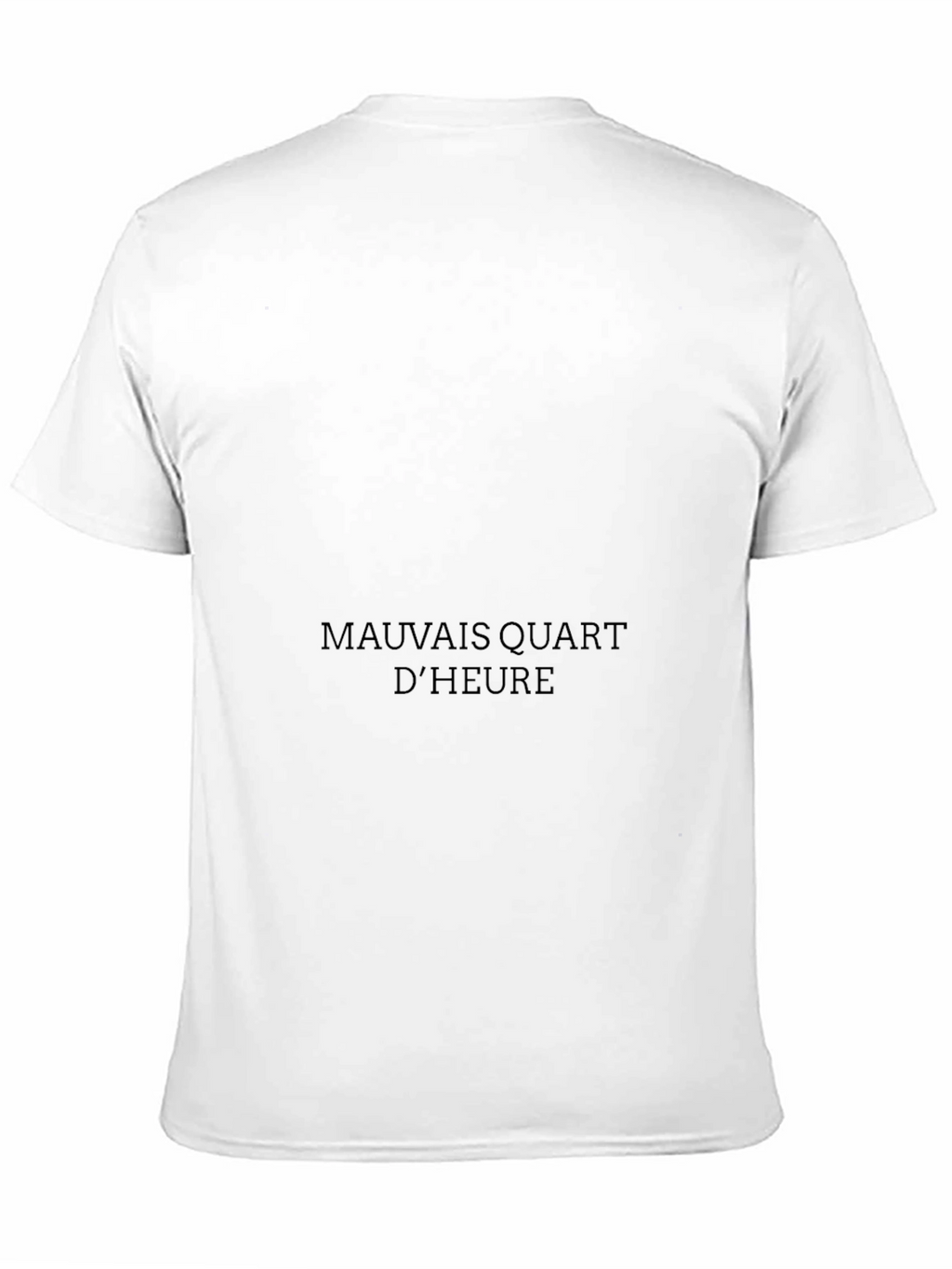 Black Graphic Tee - Mauvais Quart DHeure Casual Style