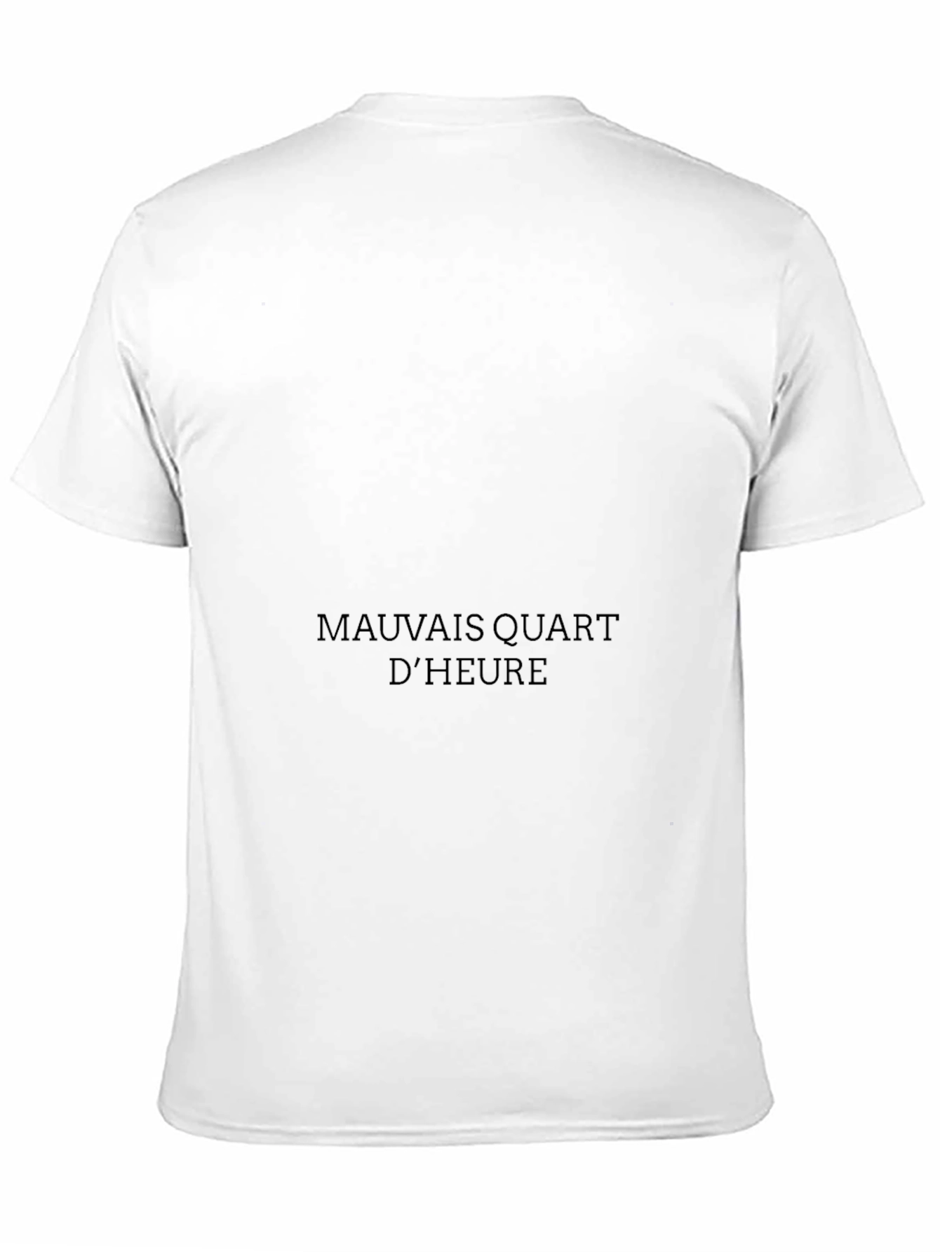 Black Graphic Tee - Mauvais Quart DHeure Casual Style