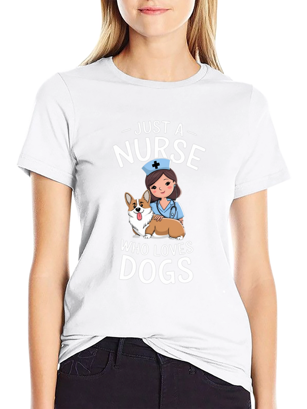 Just A Nurse Who Loves Dogs T-Shirt