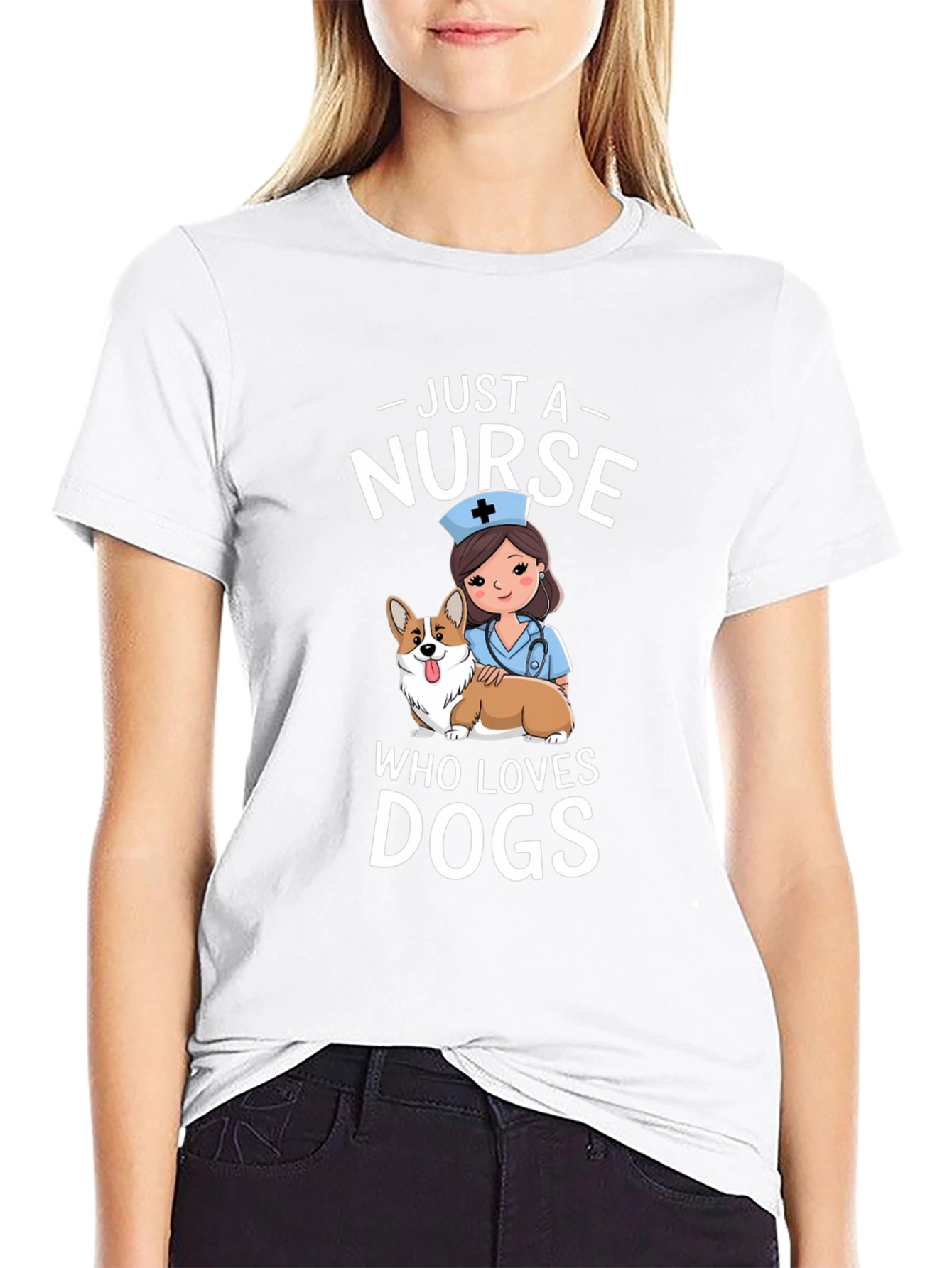 Just A Nurse Who Loves Dogs T-Shirt