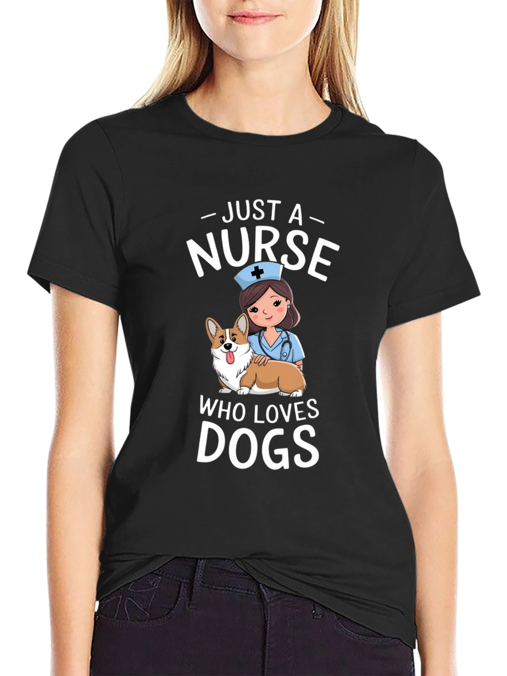 Just A Nurse Who Loves Dogs T-Shirt