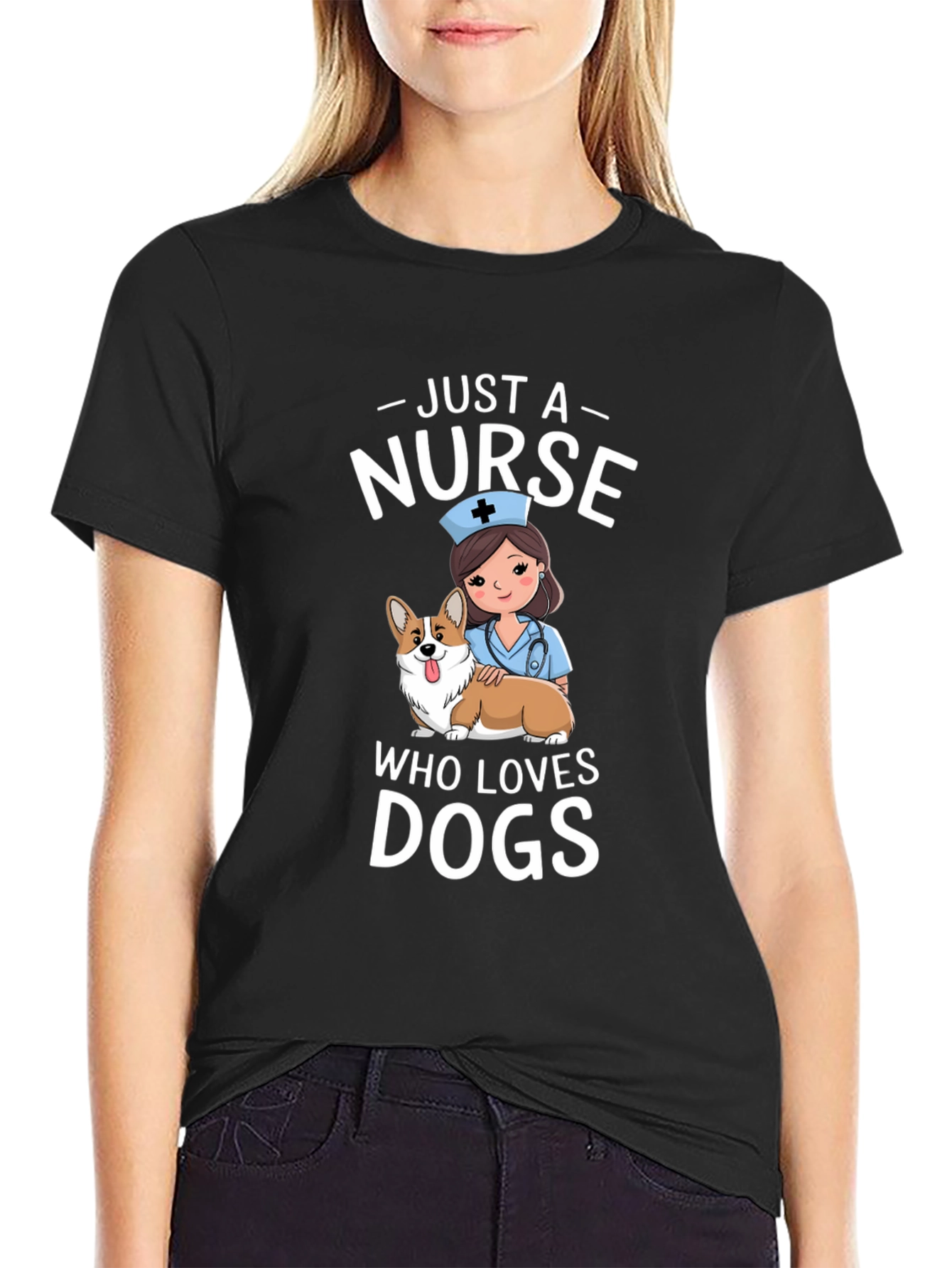 Just A Nurse Who Loves Dogs T-Shirt