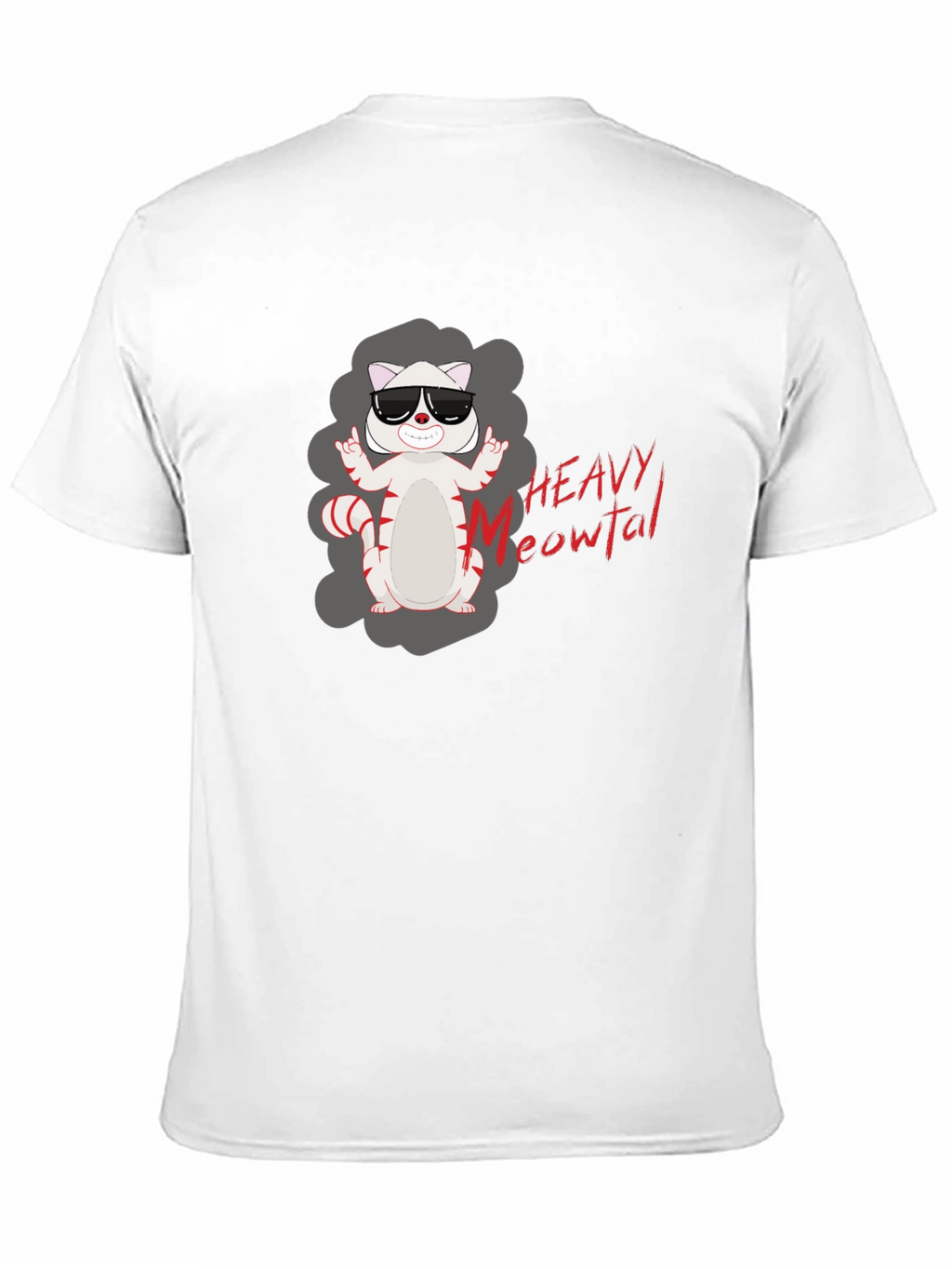 Heavy Meowtal T-Shirt - Rocker Cat Tee
