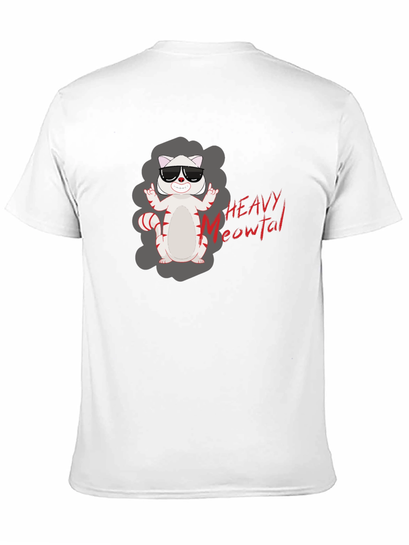 Heavy Meowtal T-Shirt - Rocker Cat Tee