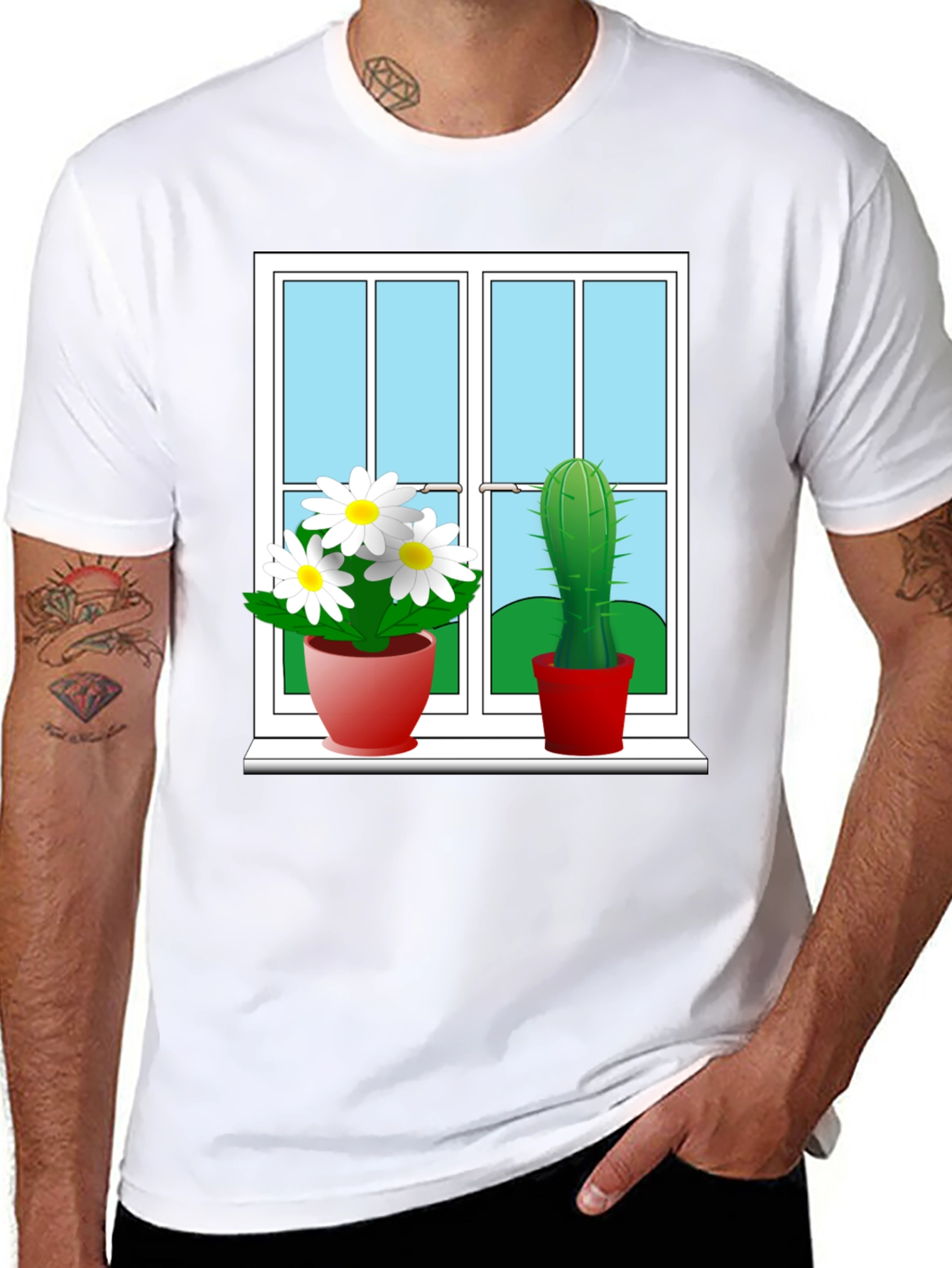 Window Plants Graphic Tee