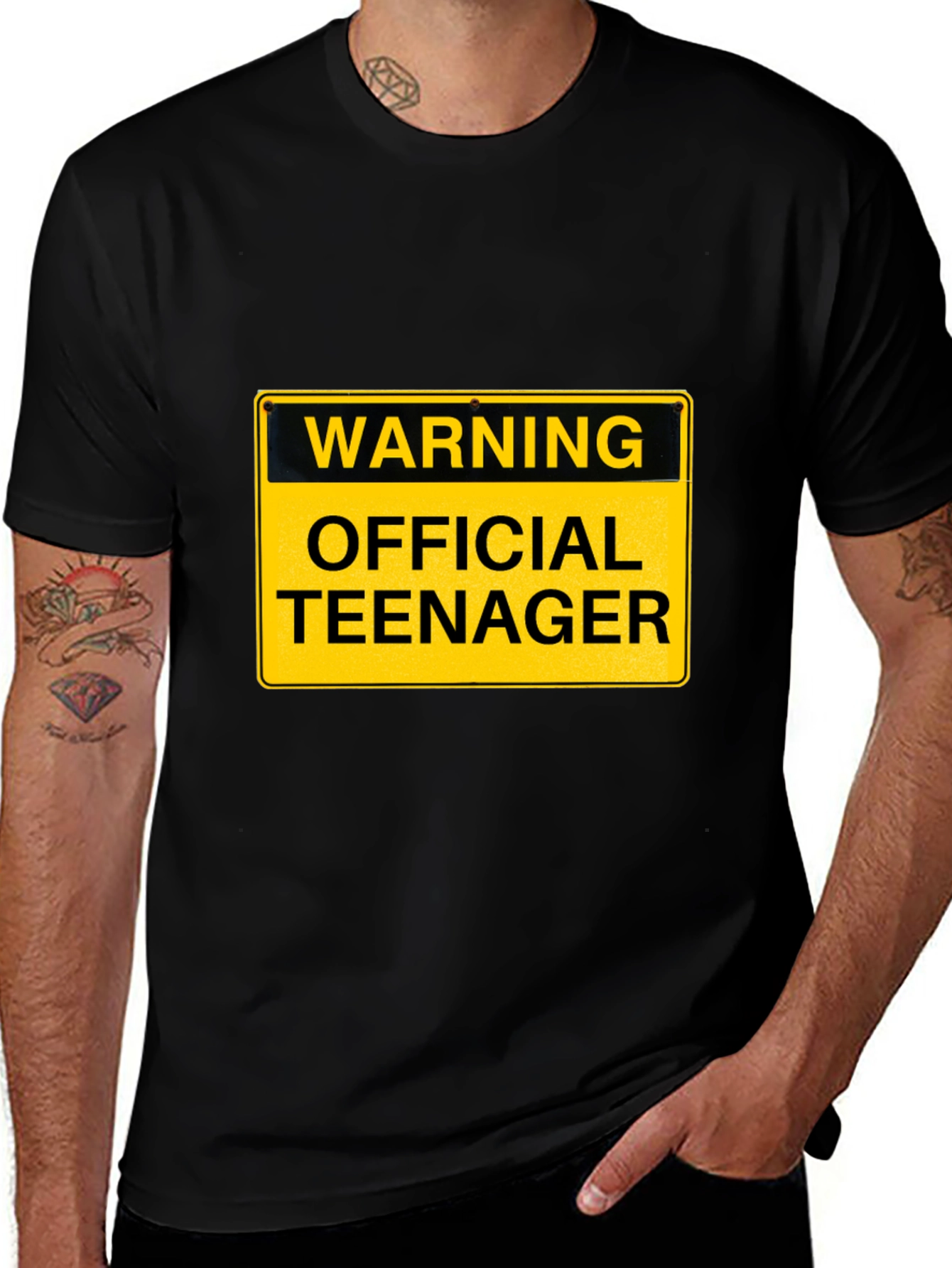 Warning Official Teenager T-Shirt - Funny Birthday Tee