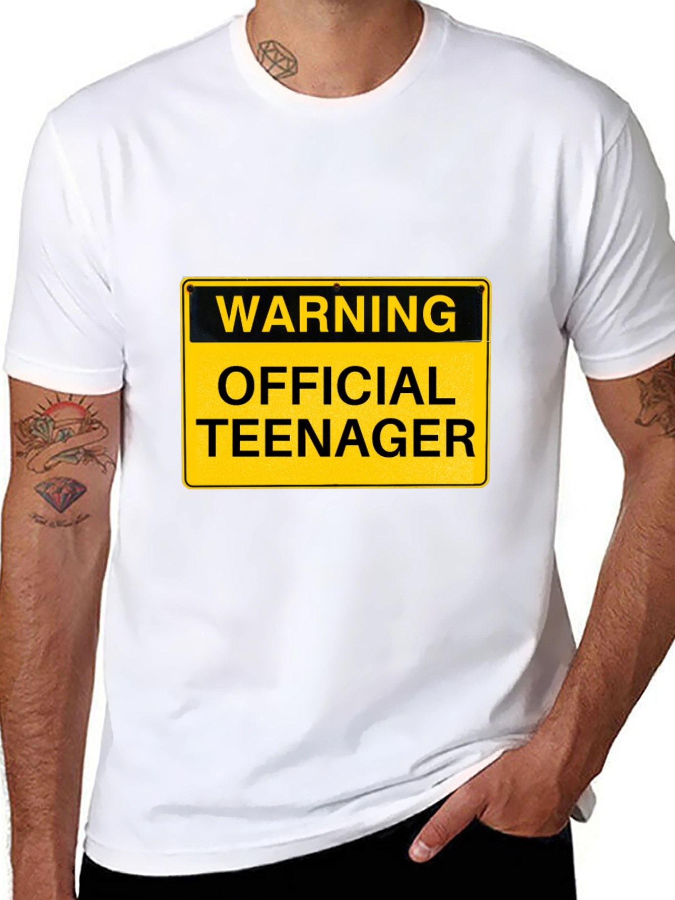 Warning Official Teenager T-Shirt - Funny Birthday Tee