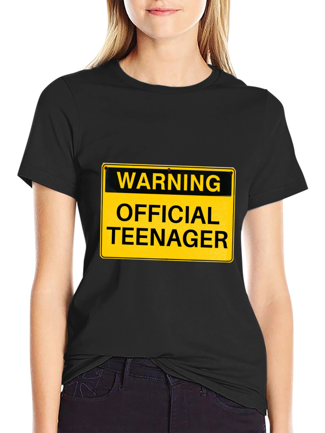 Warning Official Teenager T-Shirt - Funny Birthday Tee