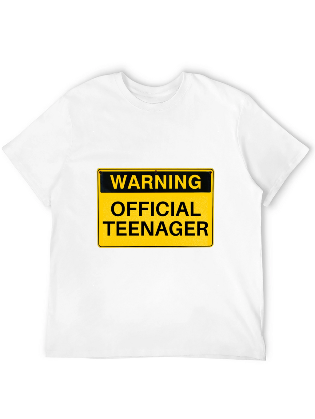 Warning Official Teenager T-Shirt - Funny Birthday Tee