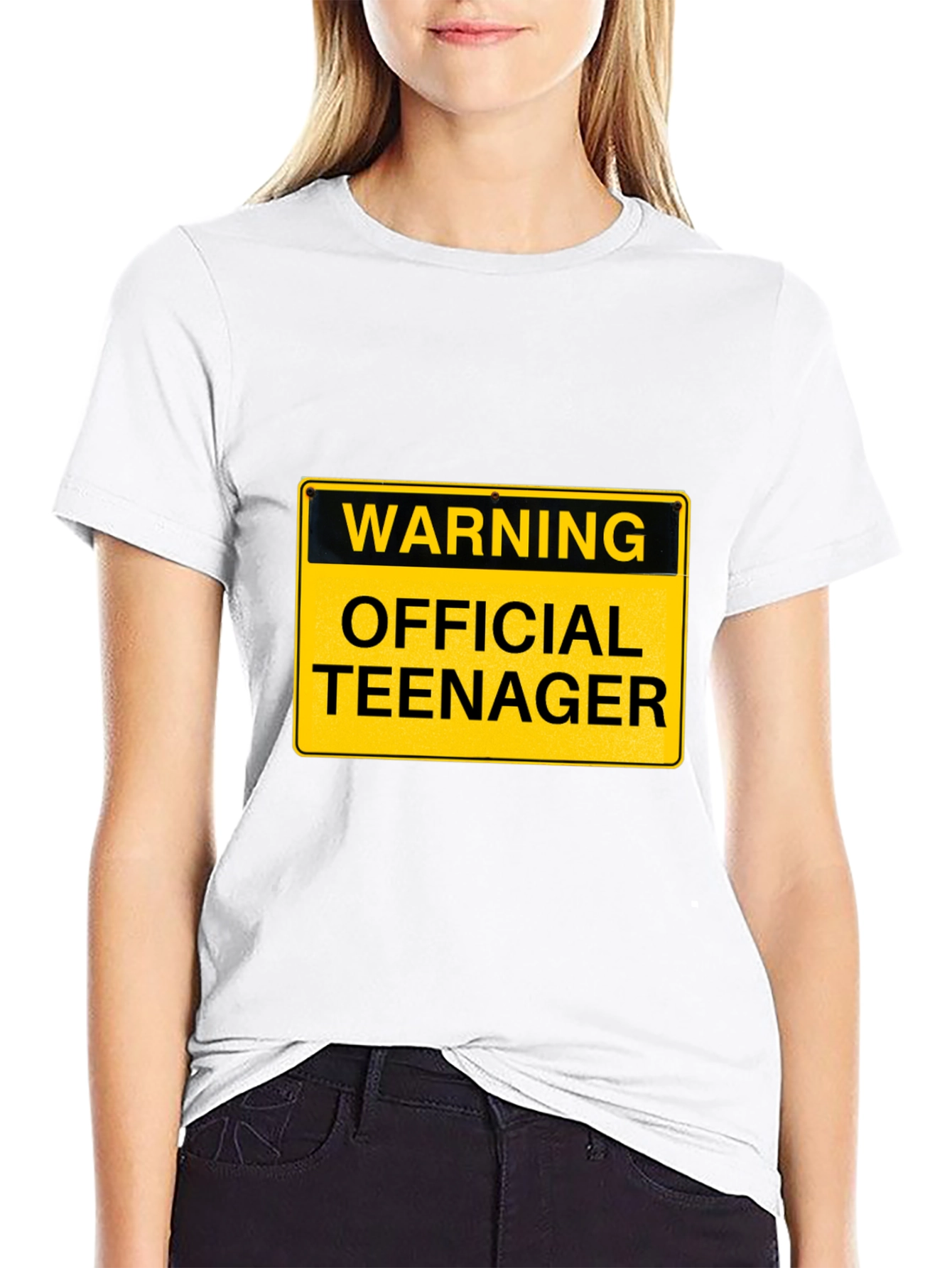 Warning Official Teenager T-Shirt - Funny Birthday Tee