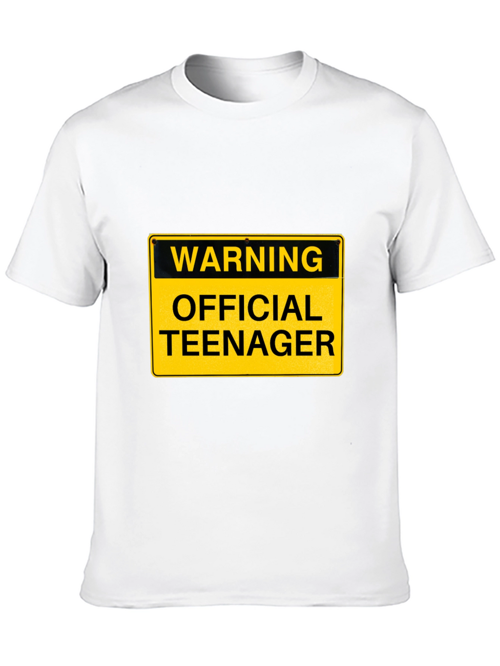 Warning Official Teenager T-Shirt - Funny Birthday Tee