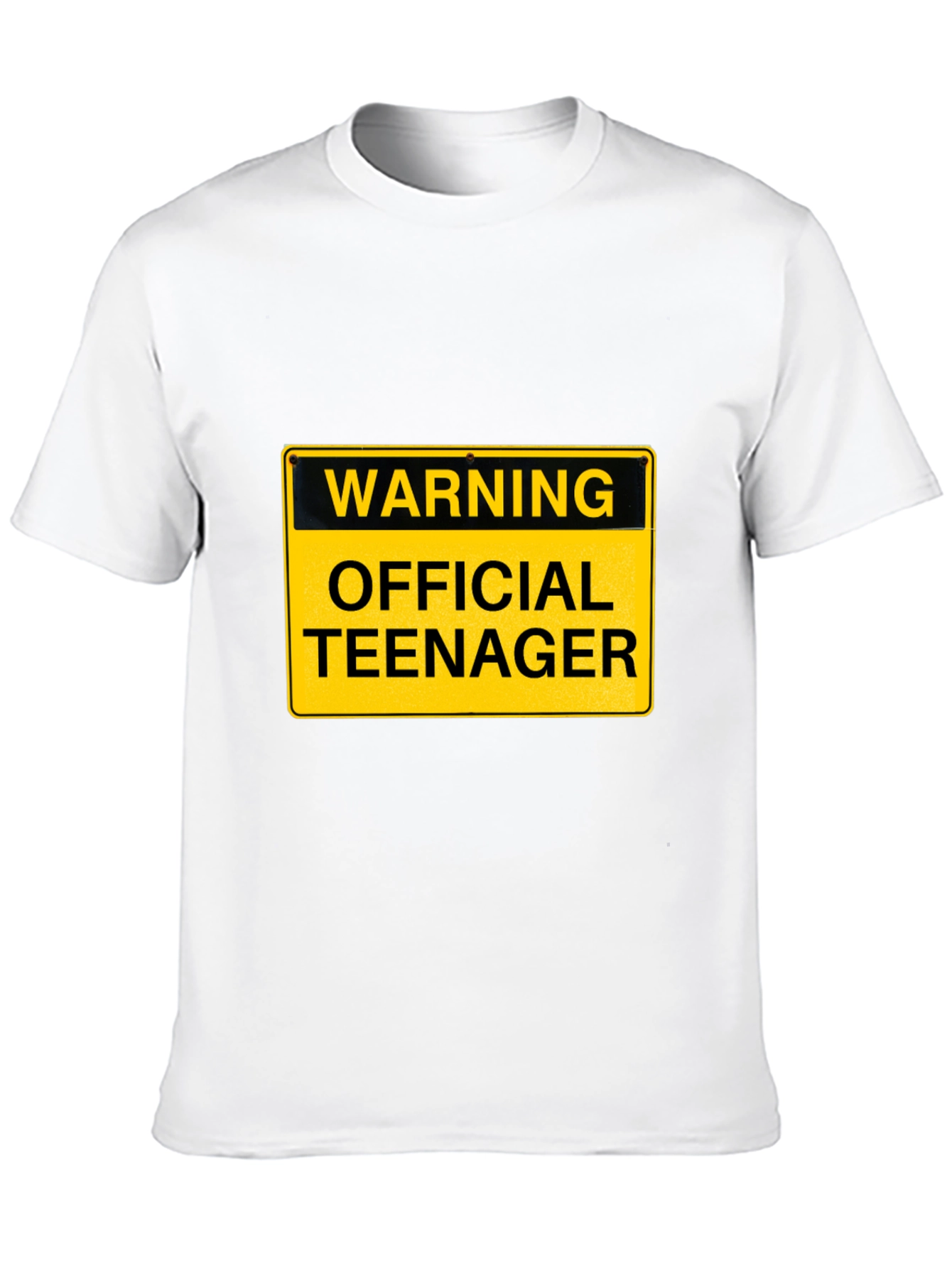 Warning Official Teenager T-Shirt - Funny Birthday Tee