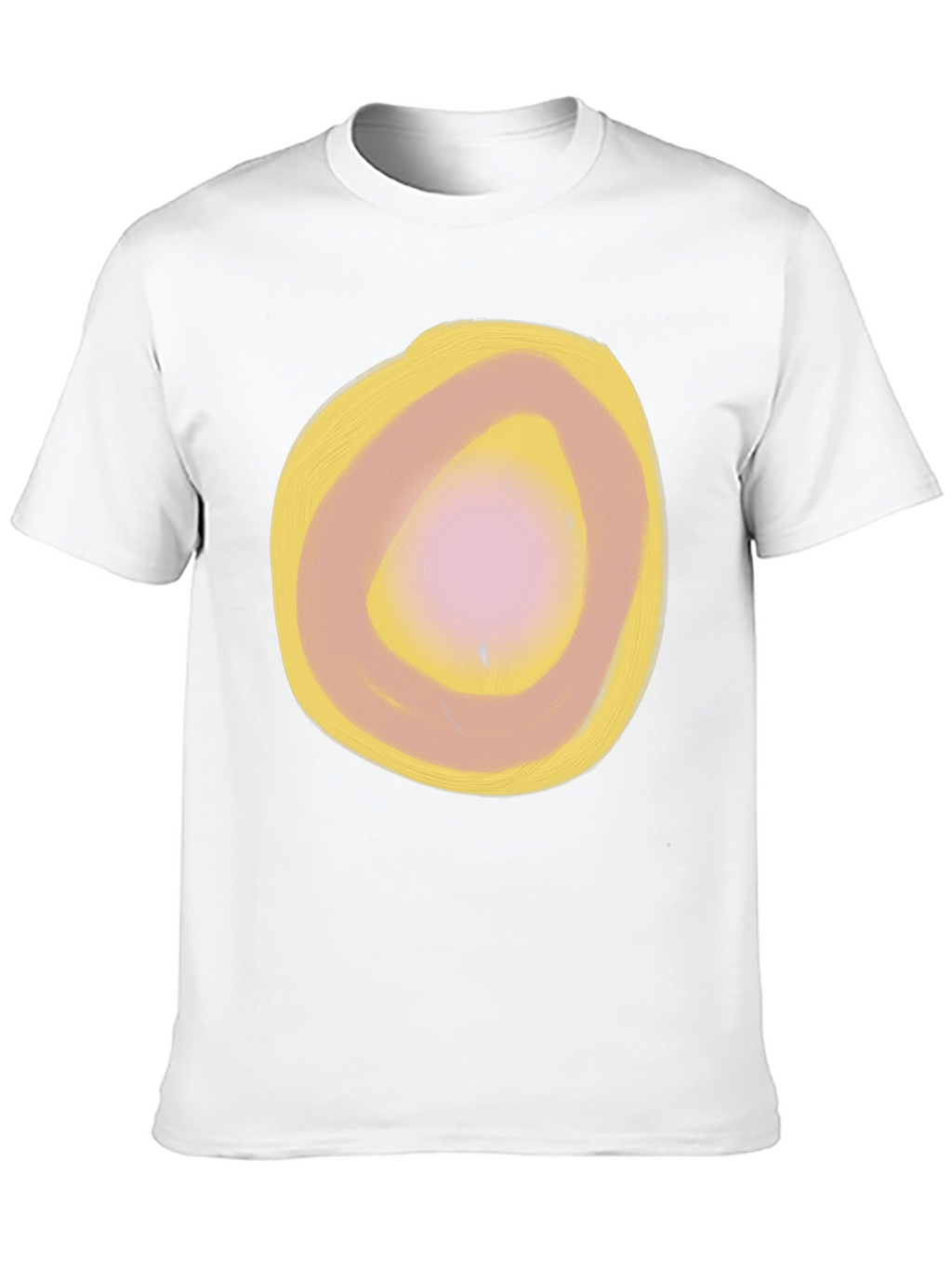 Abstract Circle Graphic Black T-Shirt