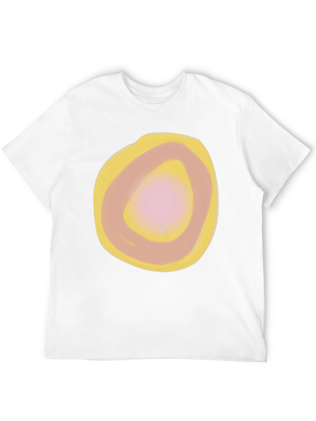 Abstract Circle Graphic Black T-Shirt