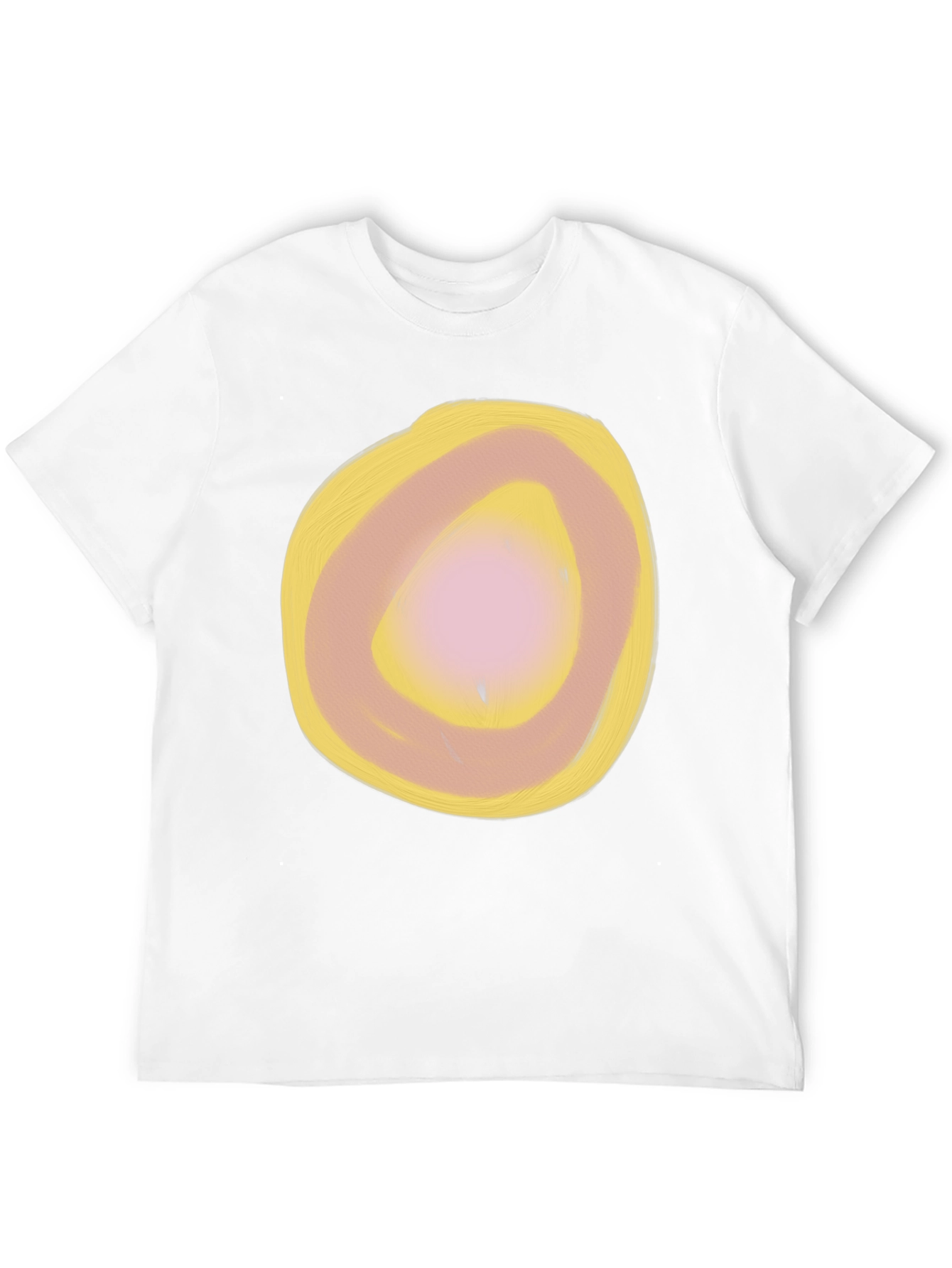 Abstract Circle Graphic Black T-Shirt