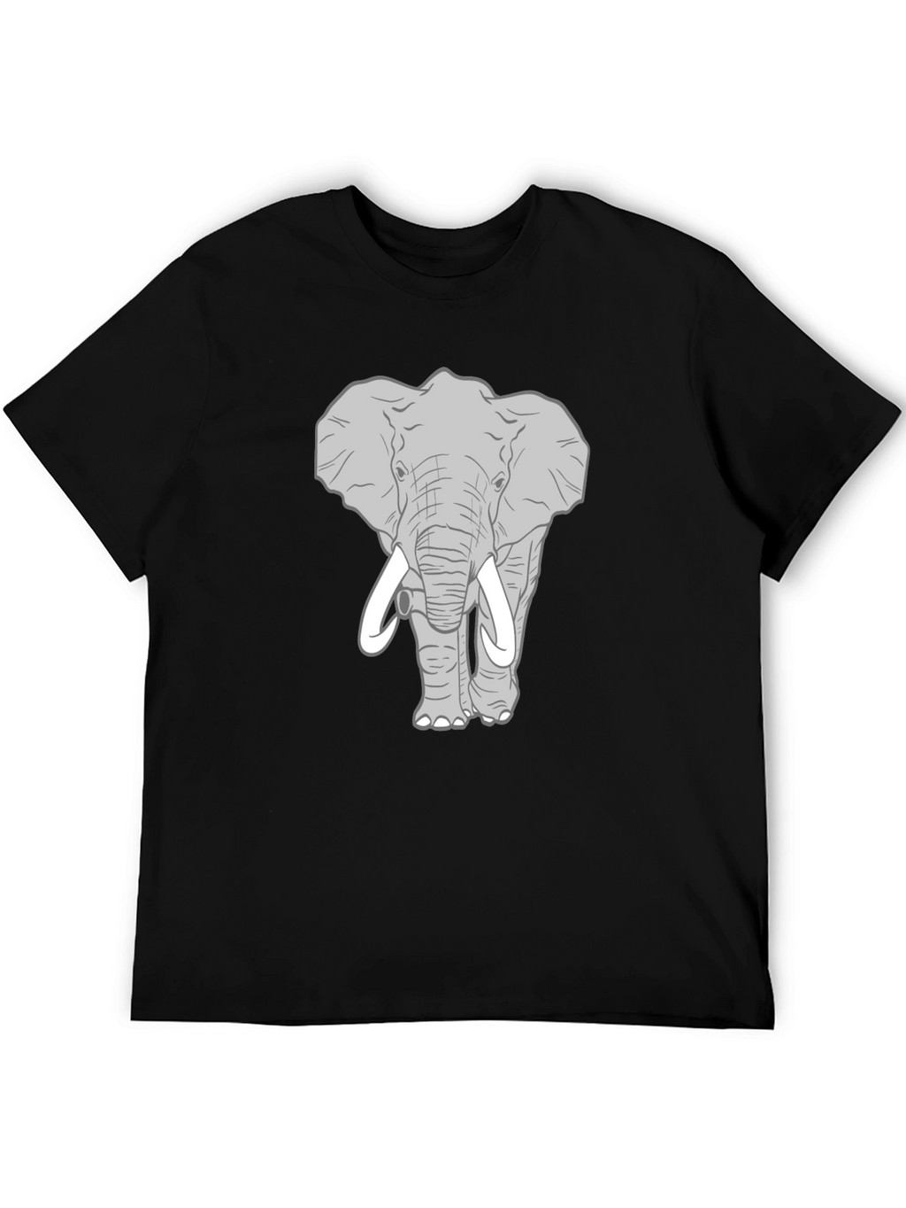 Elephant Graphic Print Mens T-Shirt