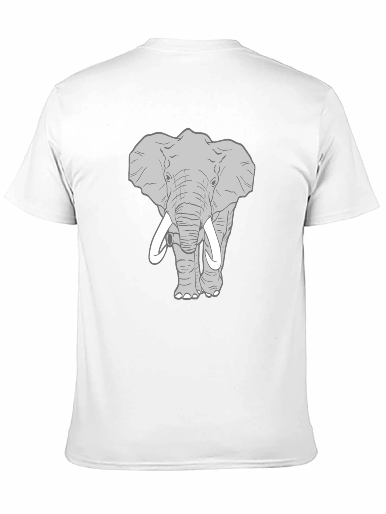 Elephant Graphic Print Mens T-Shirt