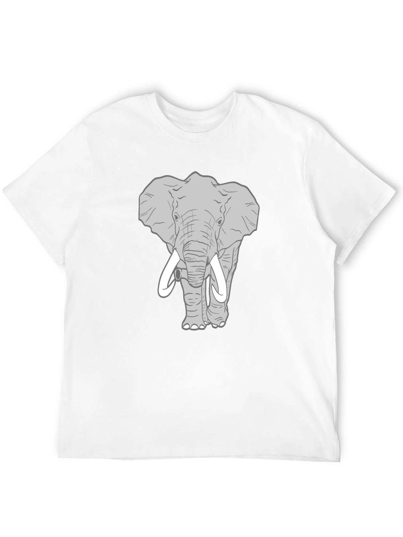 Elephant Graphic Print Mens T-Shirt