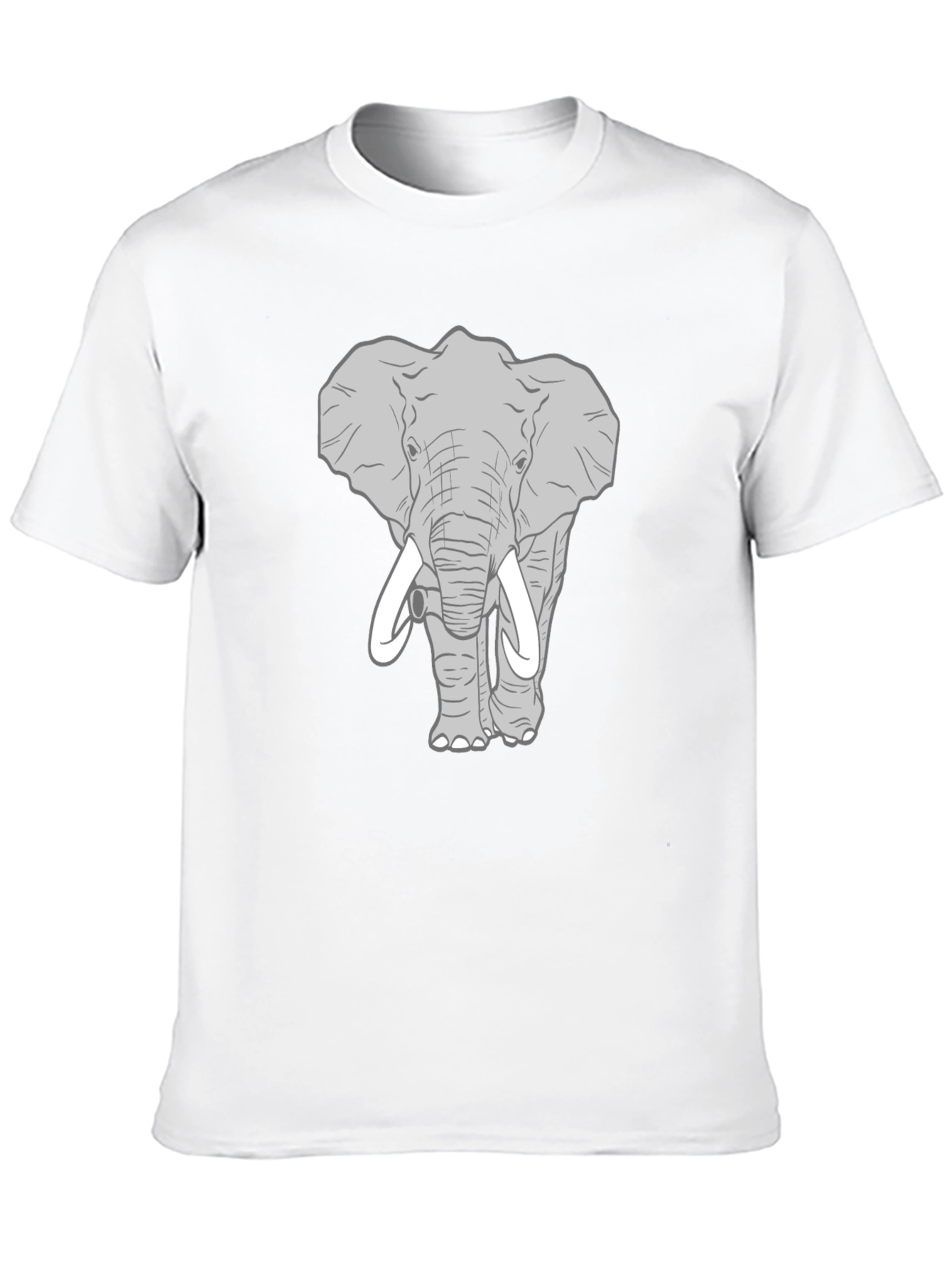 Elephant Graphic Print Mens T-Shirt