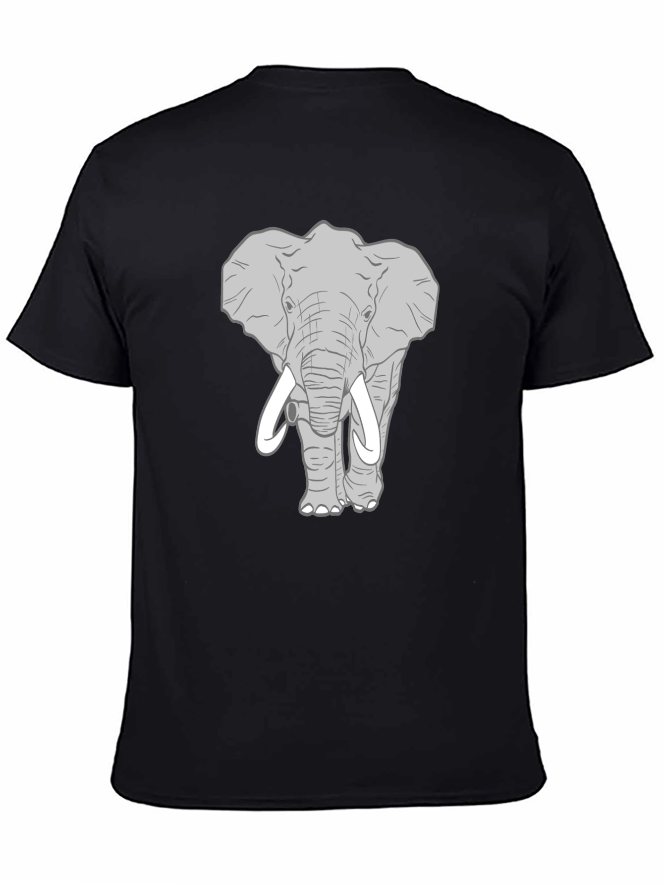 Elephant Graphic Print Mens T-Shirt