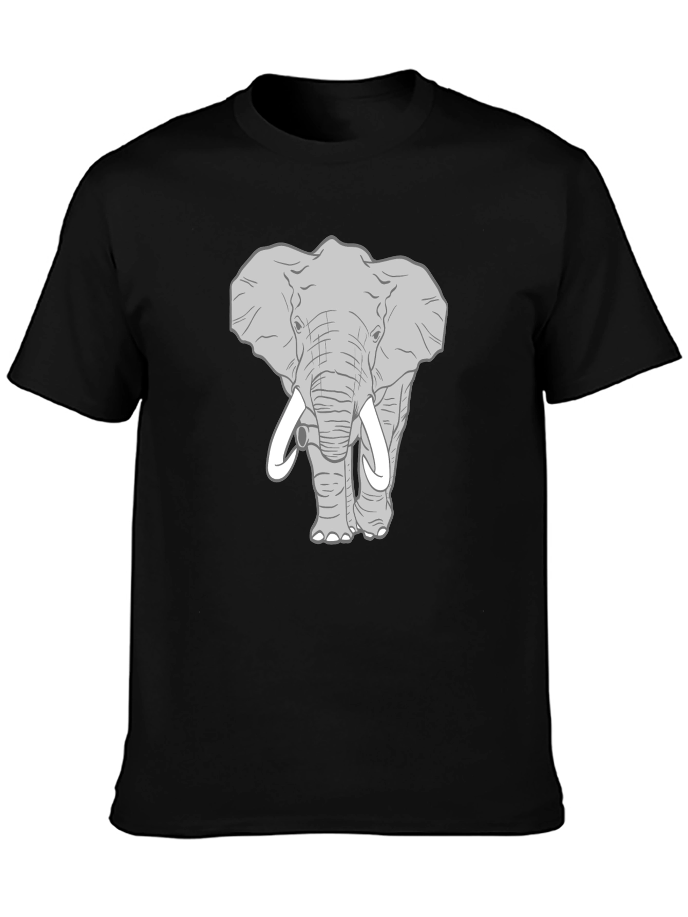 Elephant Graphic Print Mens T-Shirt