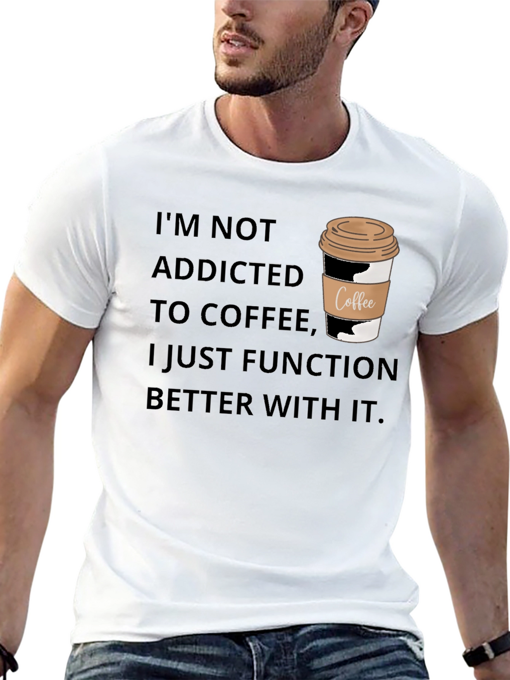 Coffee Lover T-Shirt - Im Not Addicted