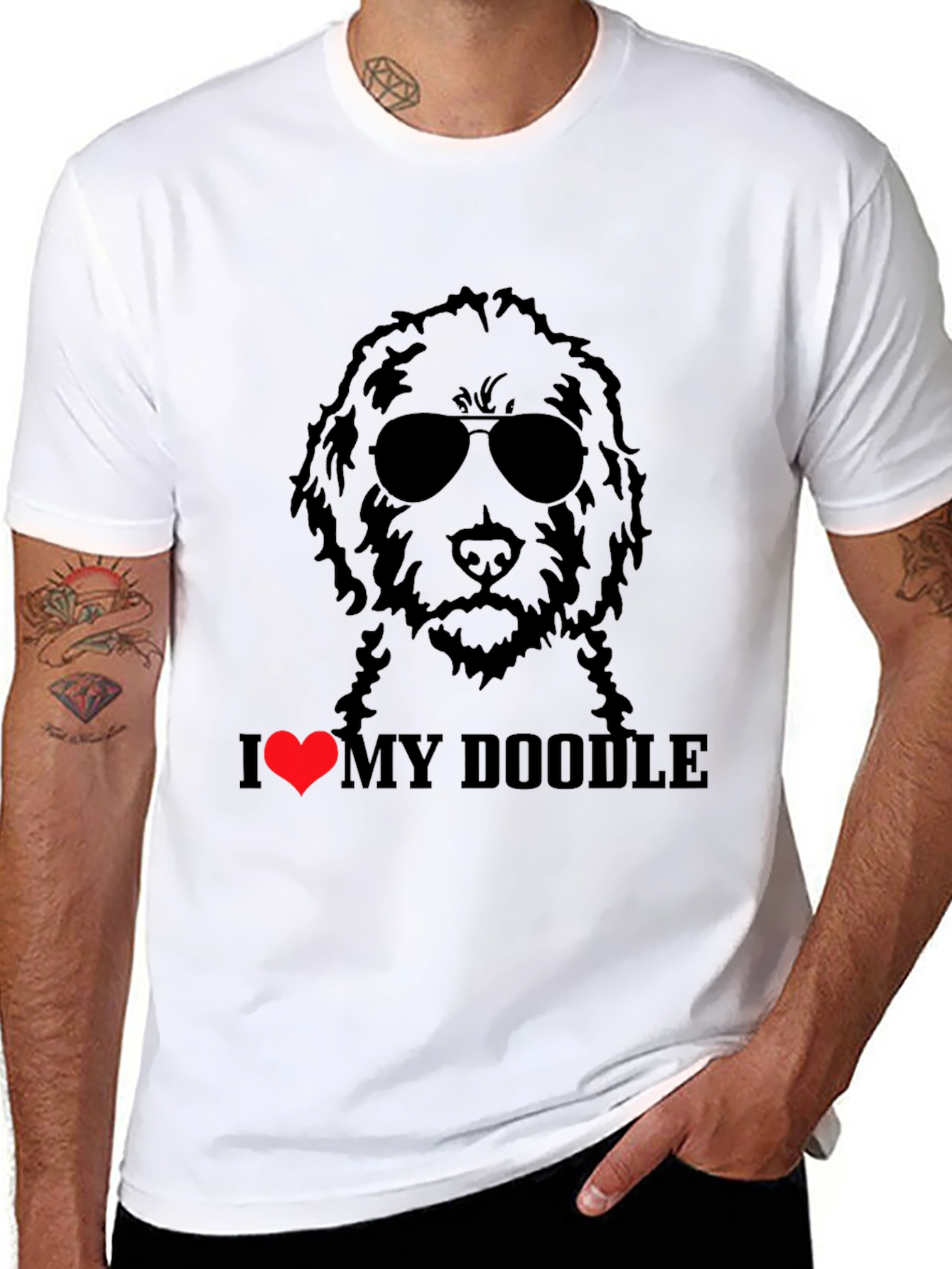 I Love My Doodle Dog T-Shirt